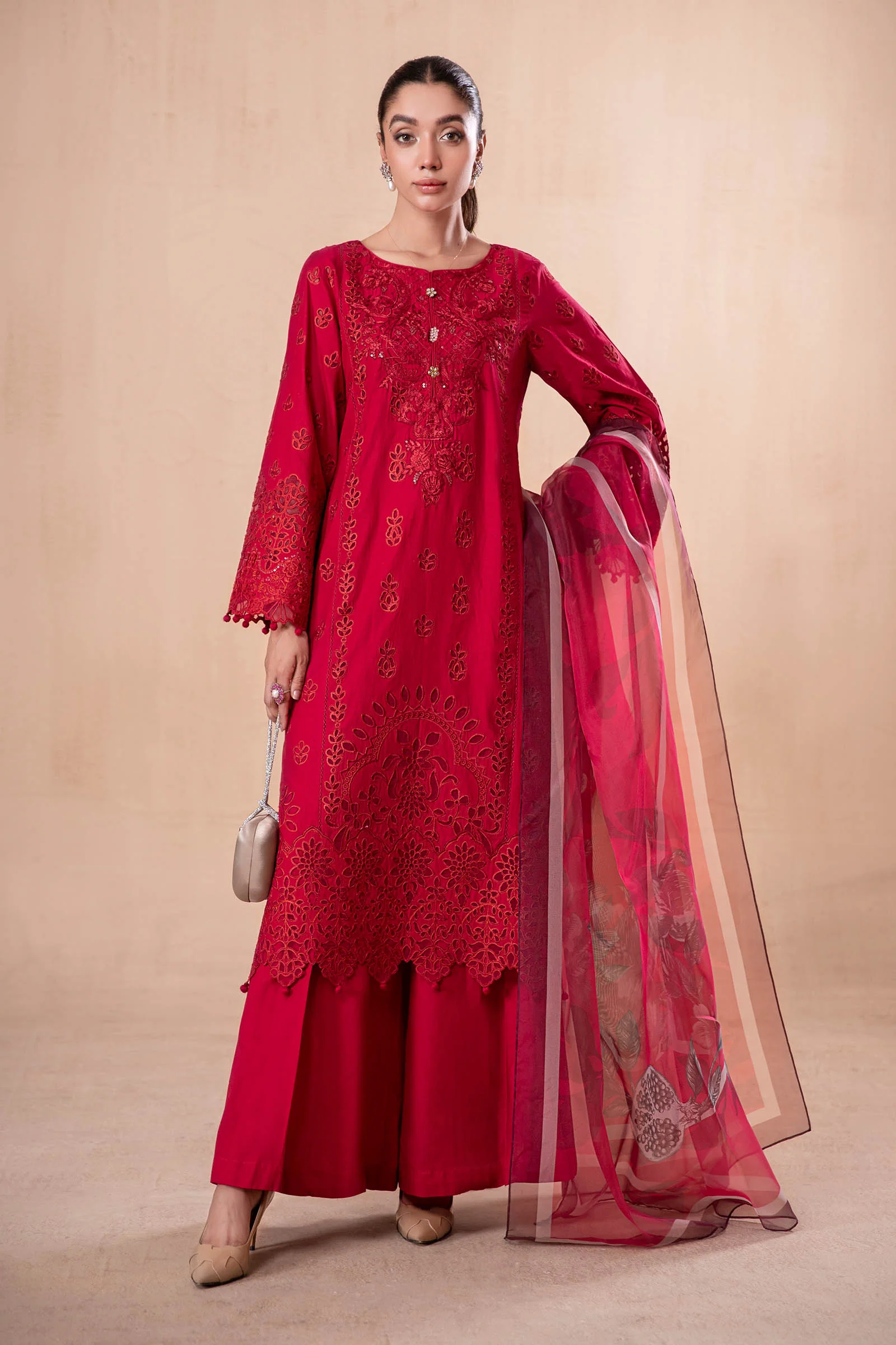 3 Piece Embroidered Lawn Suit