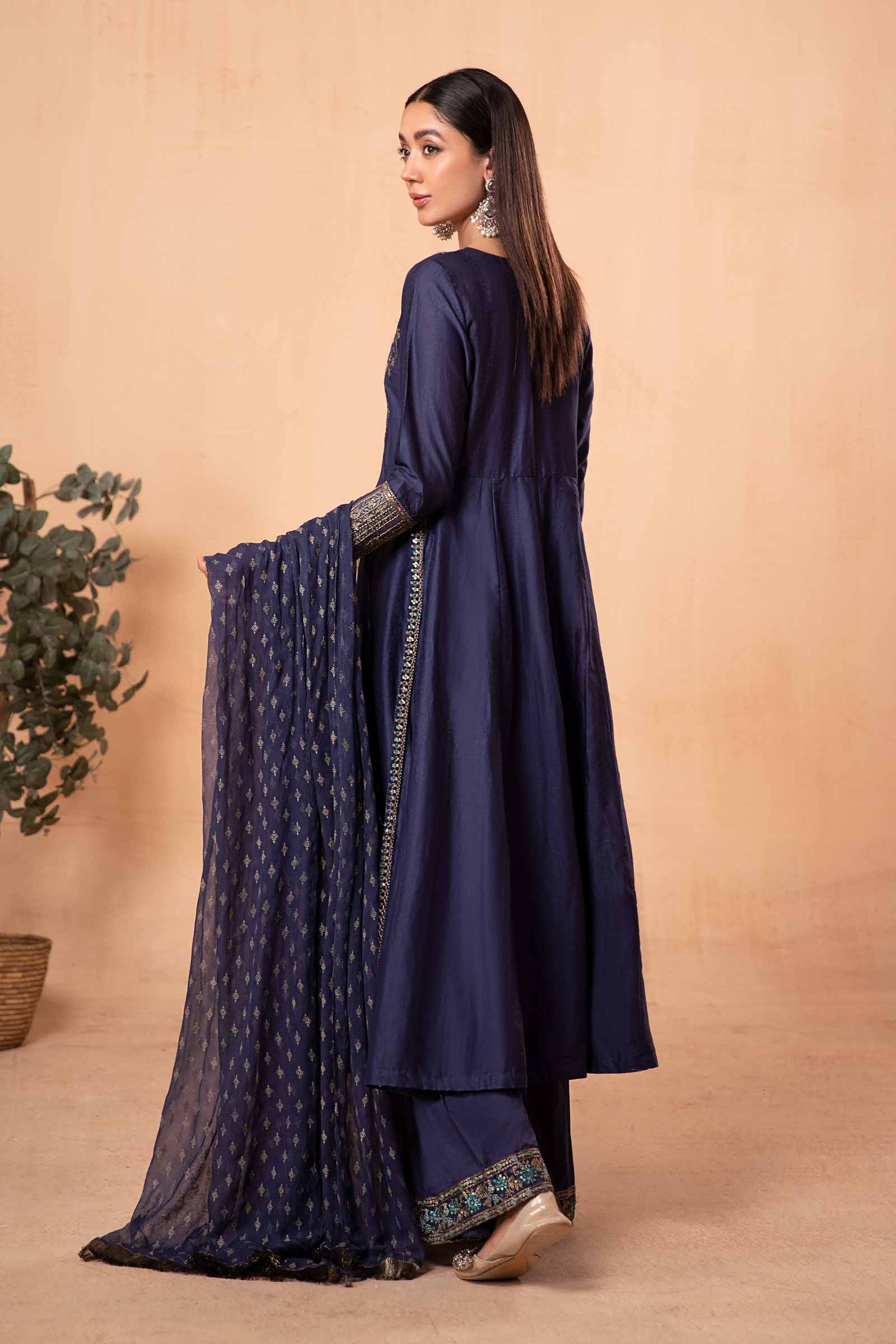 3 Piece Dyed Net Suit - Image 8