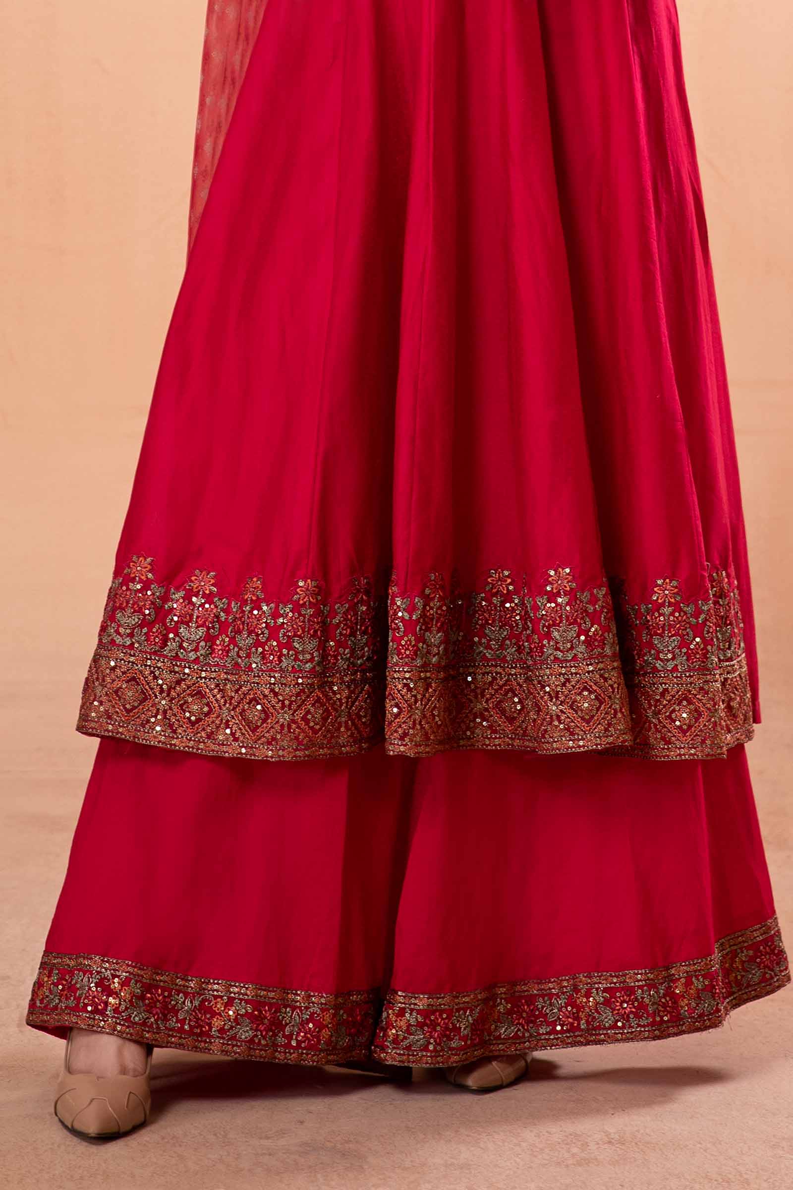 3 Piece Dyed Net Suit - Image 4