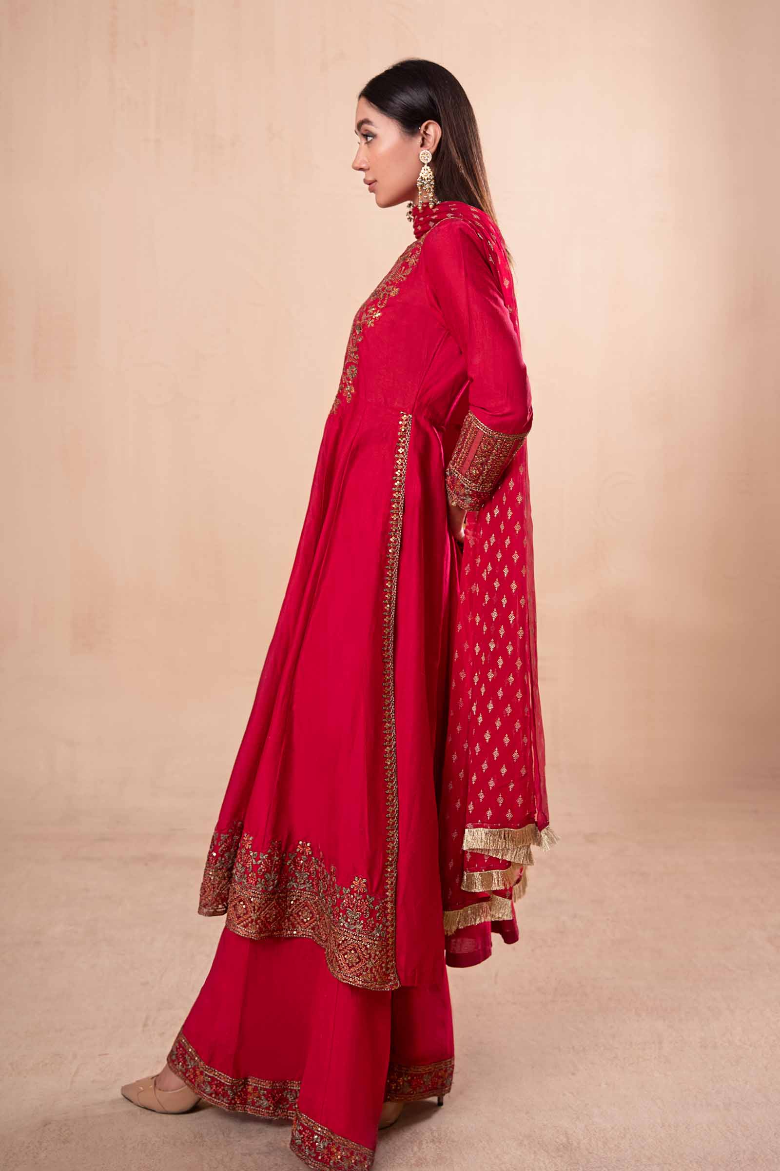3 Piece Dyed Net Suit - Image 7