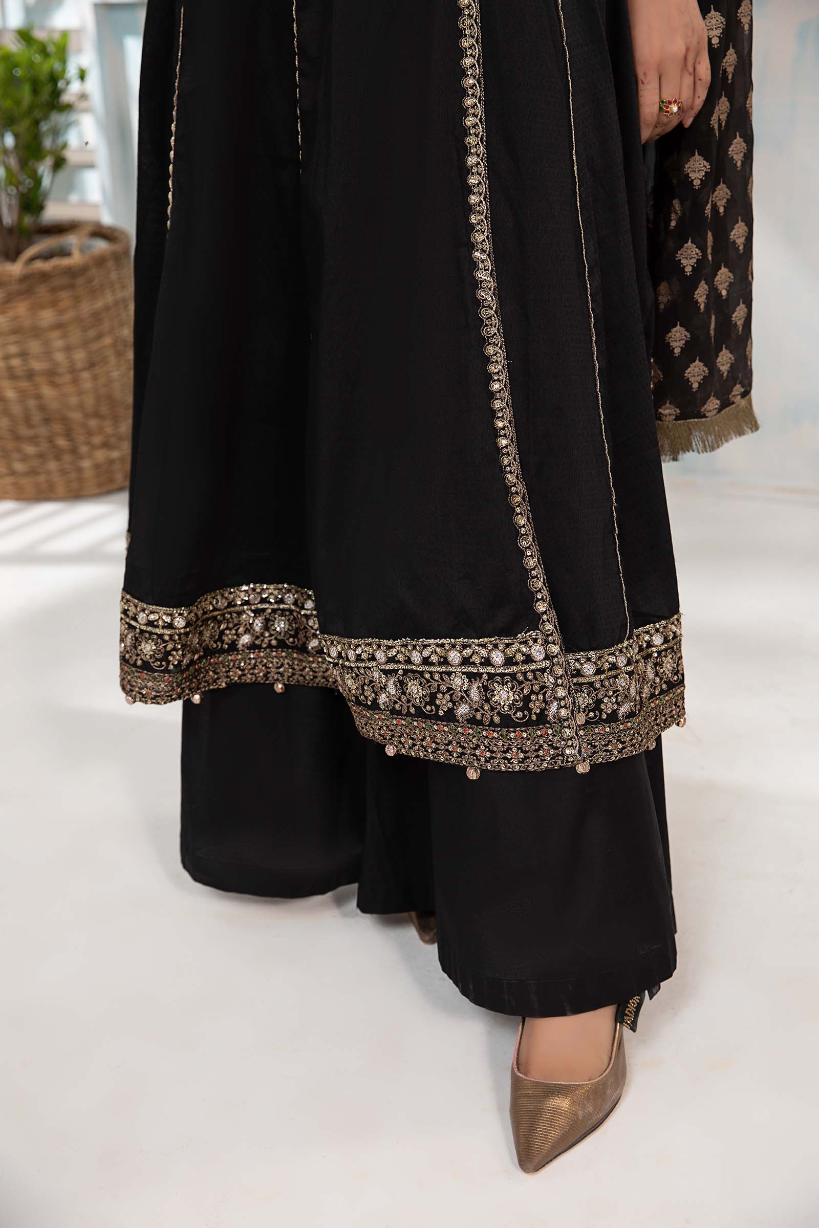 3 Piece Dyed Lawn Suit - Image 3