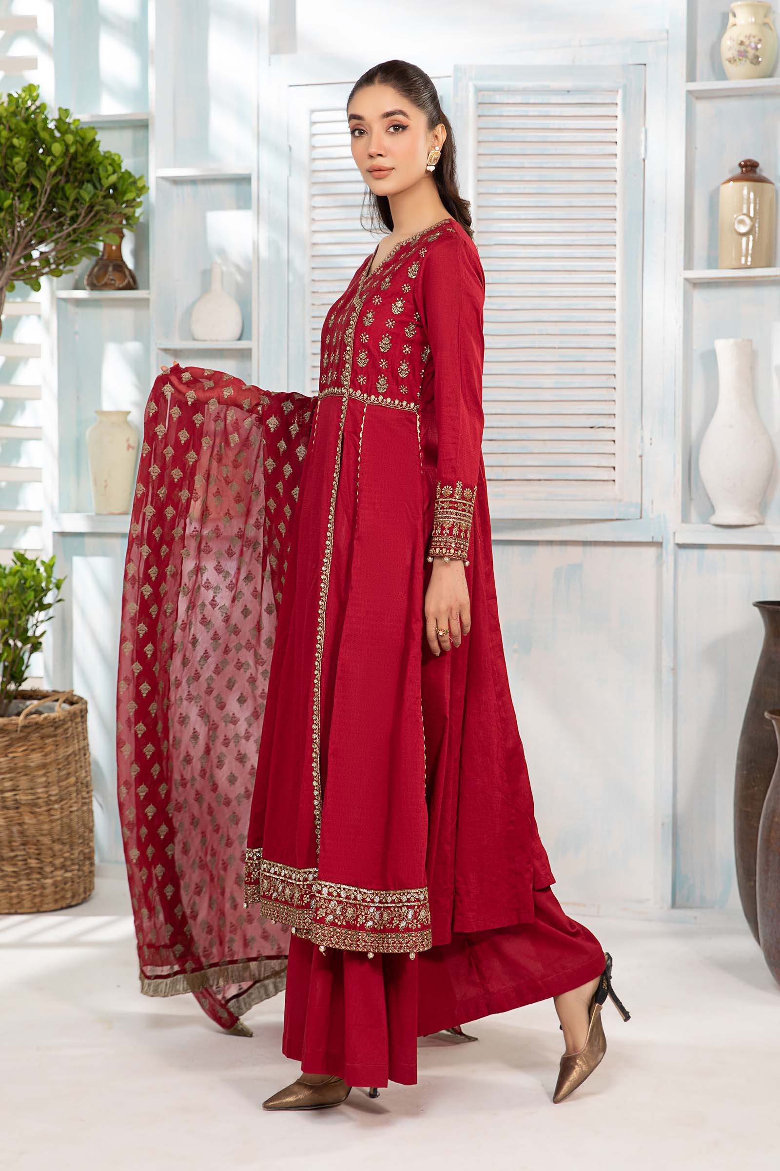 3 Piece Dyed Lawn Suit - Image 4