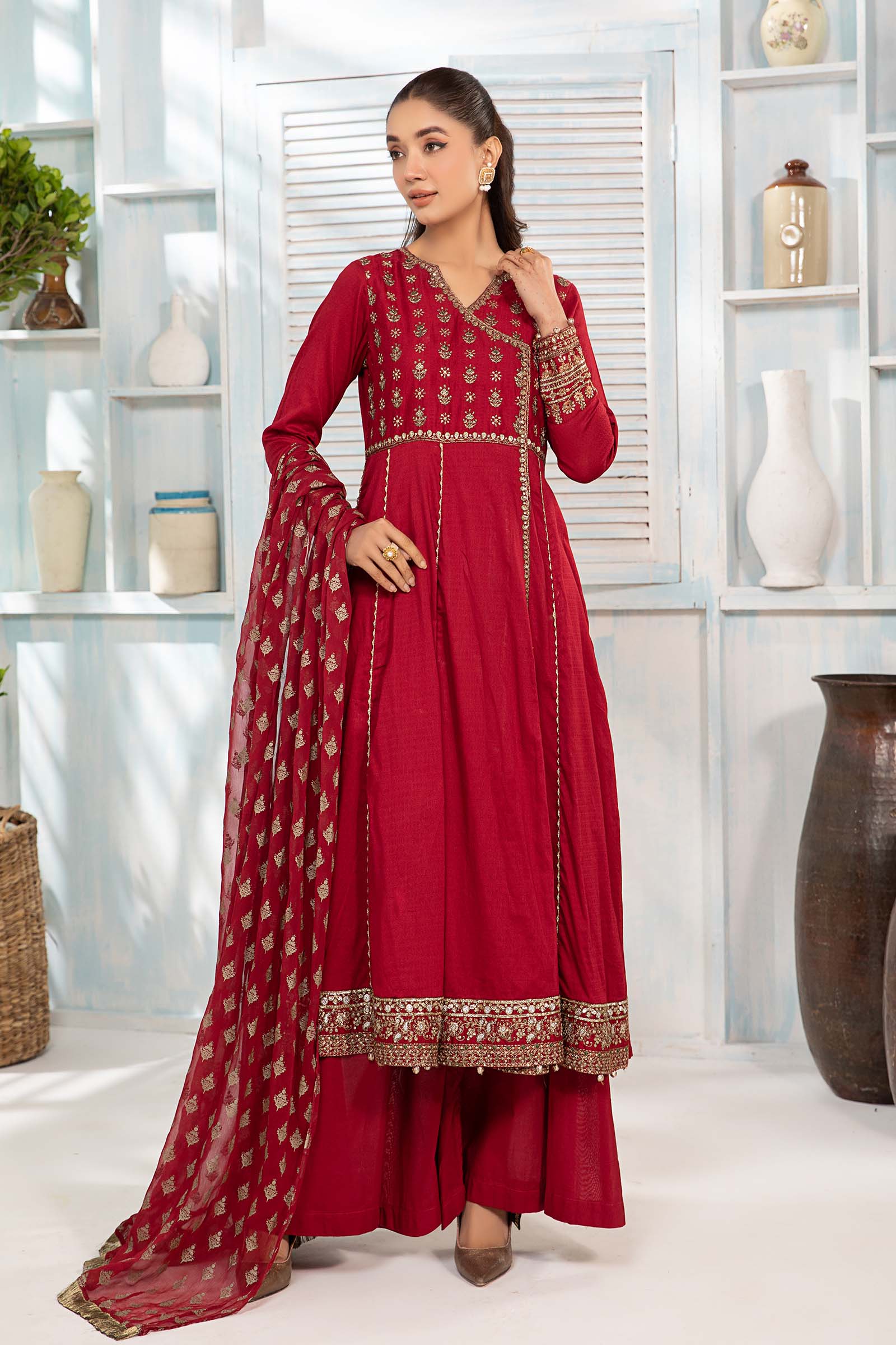 3 Piece Dyed Lawn Suit - Image 5