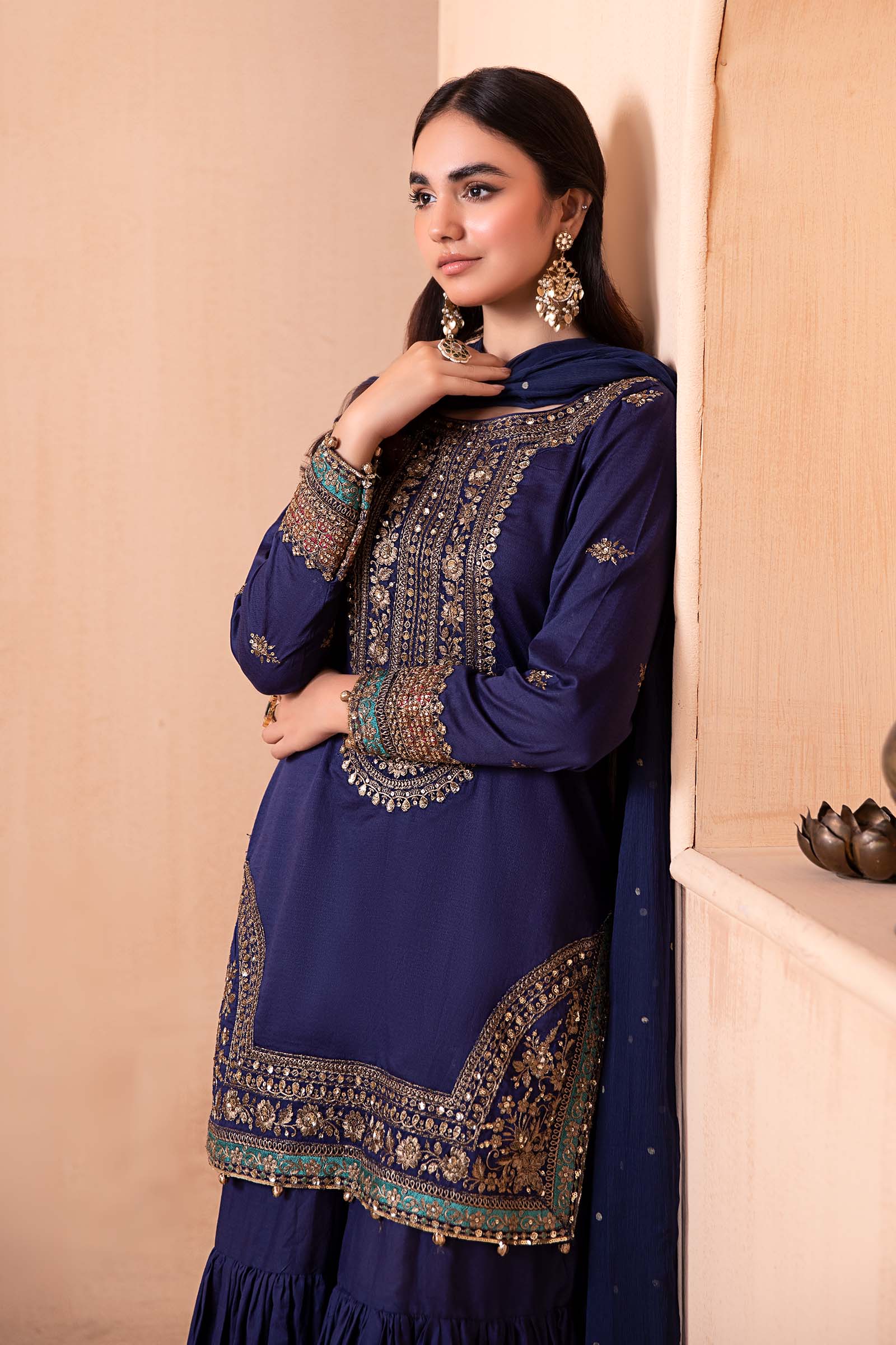 3 Piece Dyed Lawn Suit - Image 2