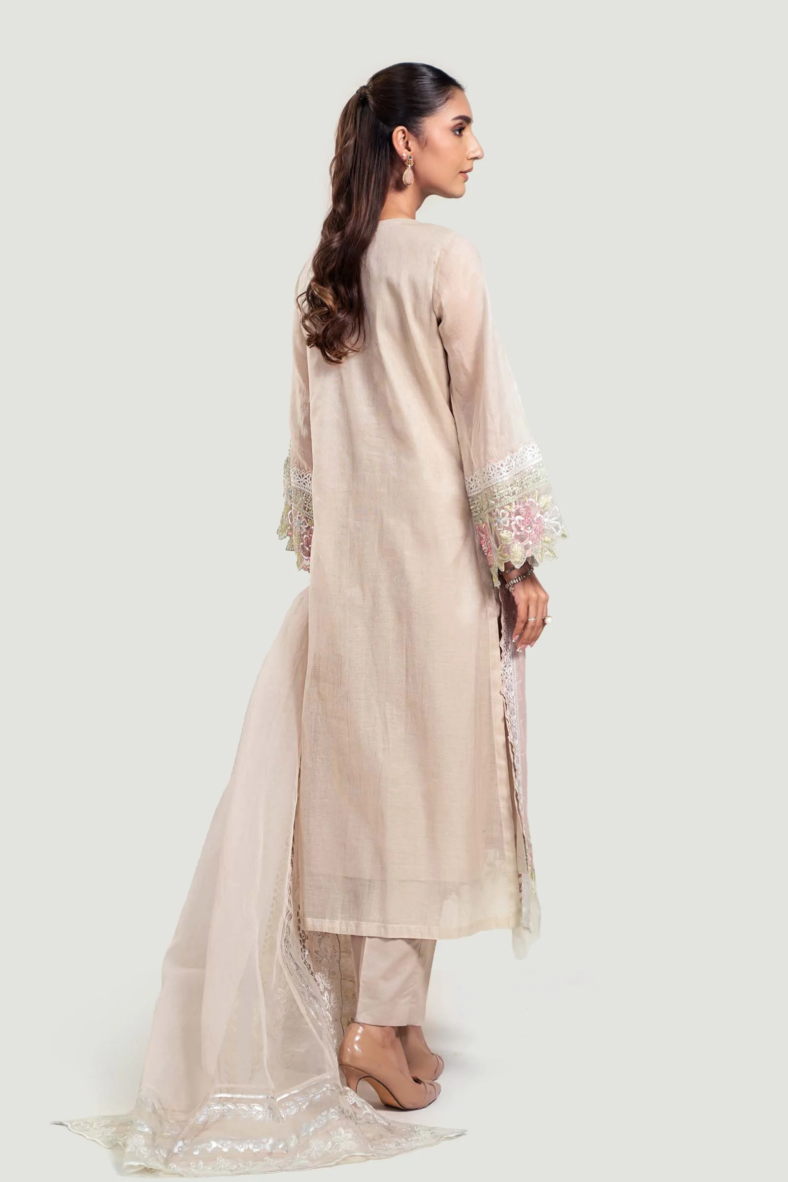 3 Piece Embroidered Yarn Dyed Suit - Image 5
