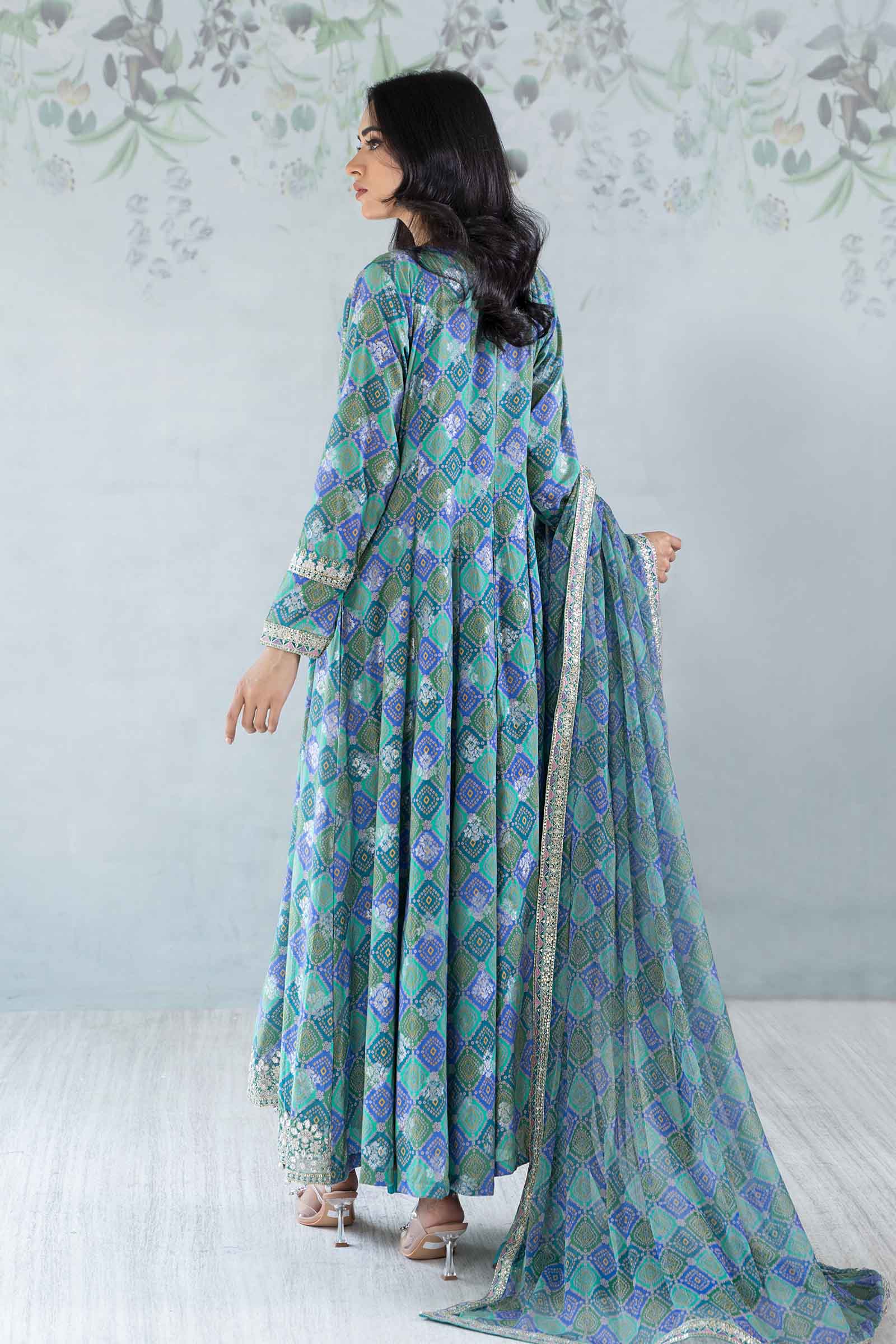 3 Piece Printed Jacquard Broshia Suit - Image 6