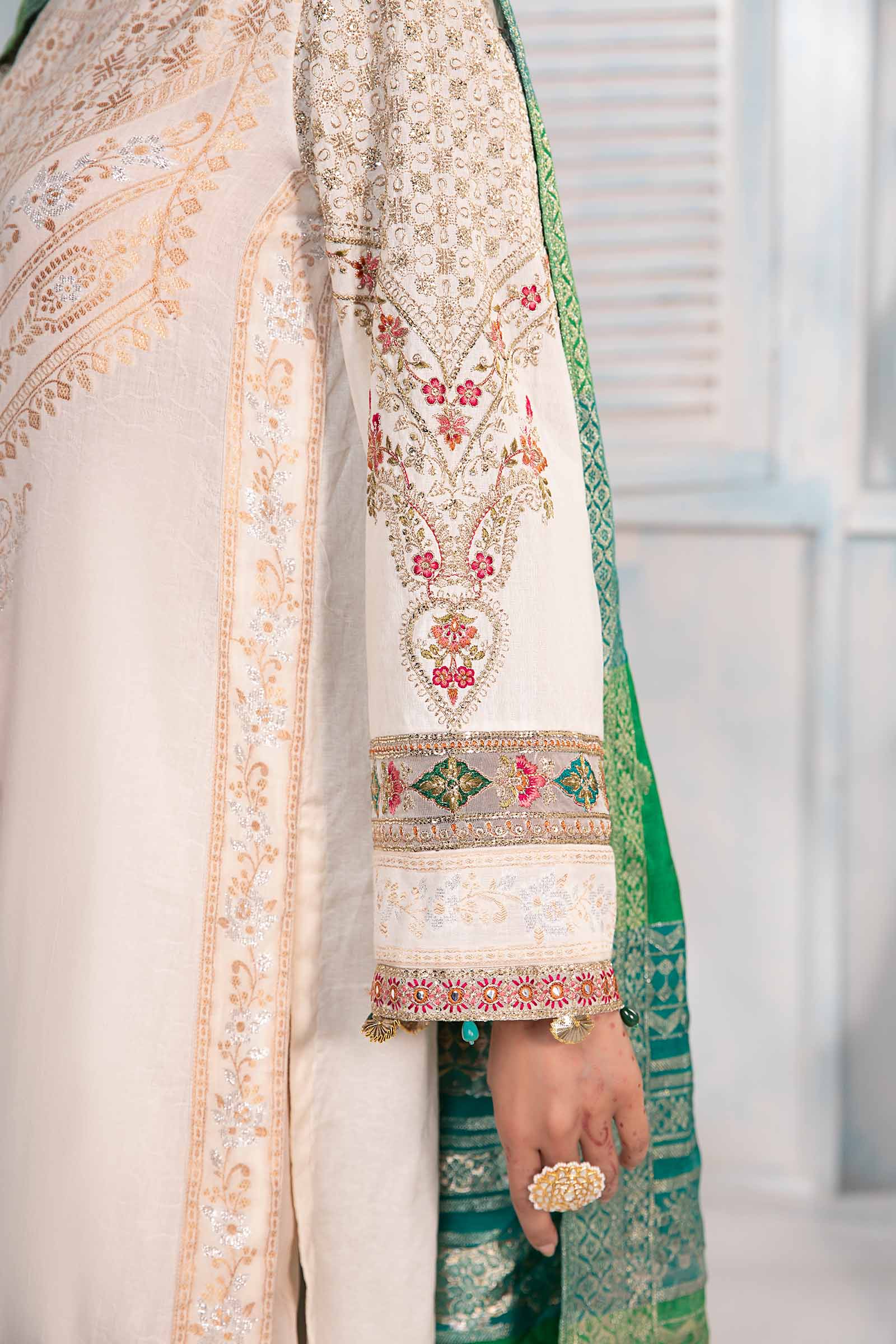 3 Piece Dyed Jacquard Broshia Suit - Image 5