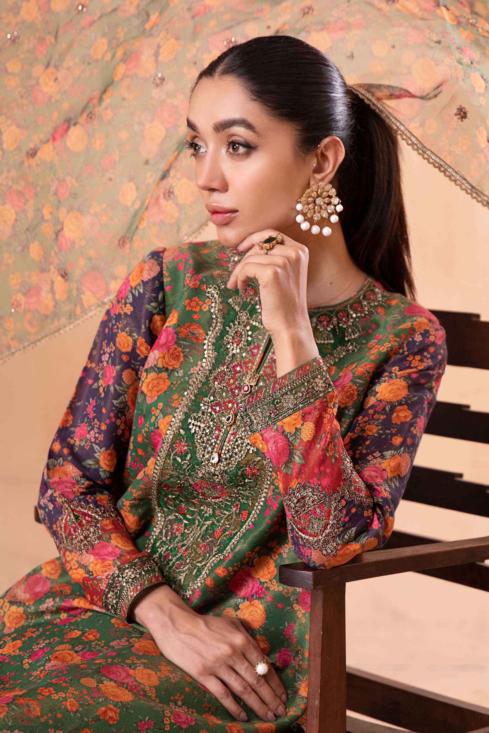 3 Piece Printed Cotton Masoori Suit - Image 6