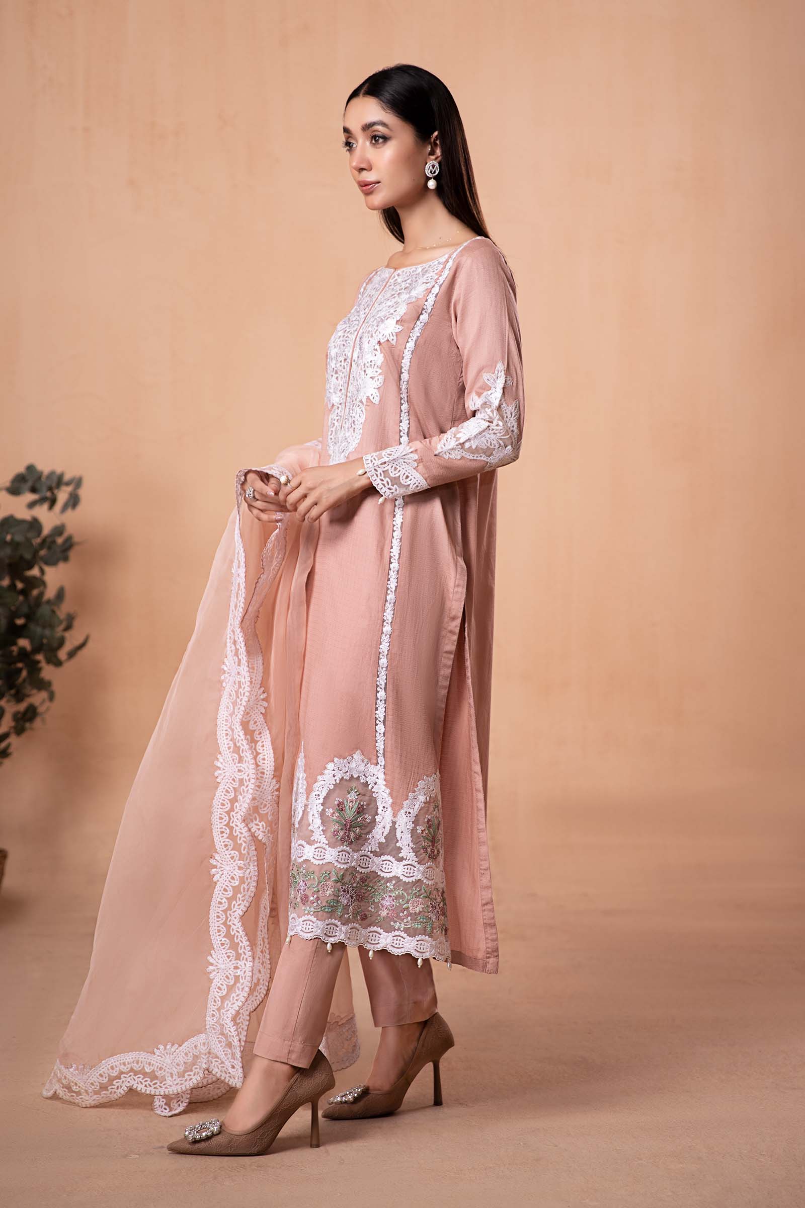 3 Piece Dyed Lawn Suit - Image 5