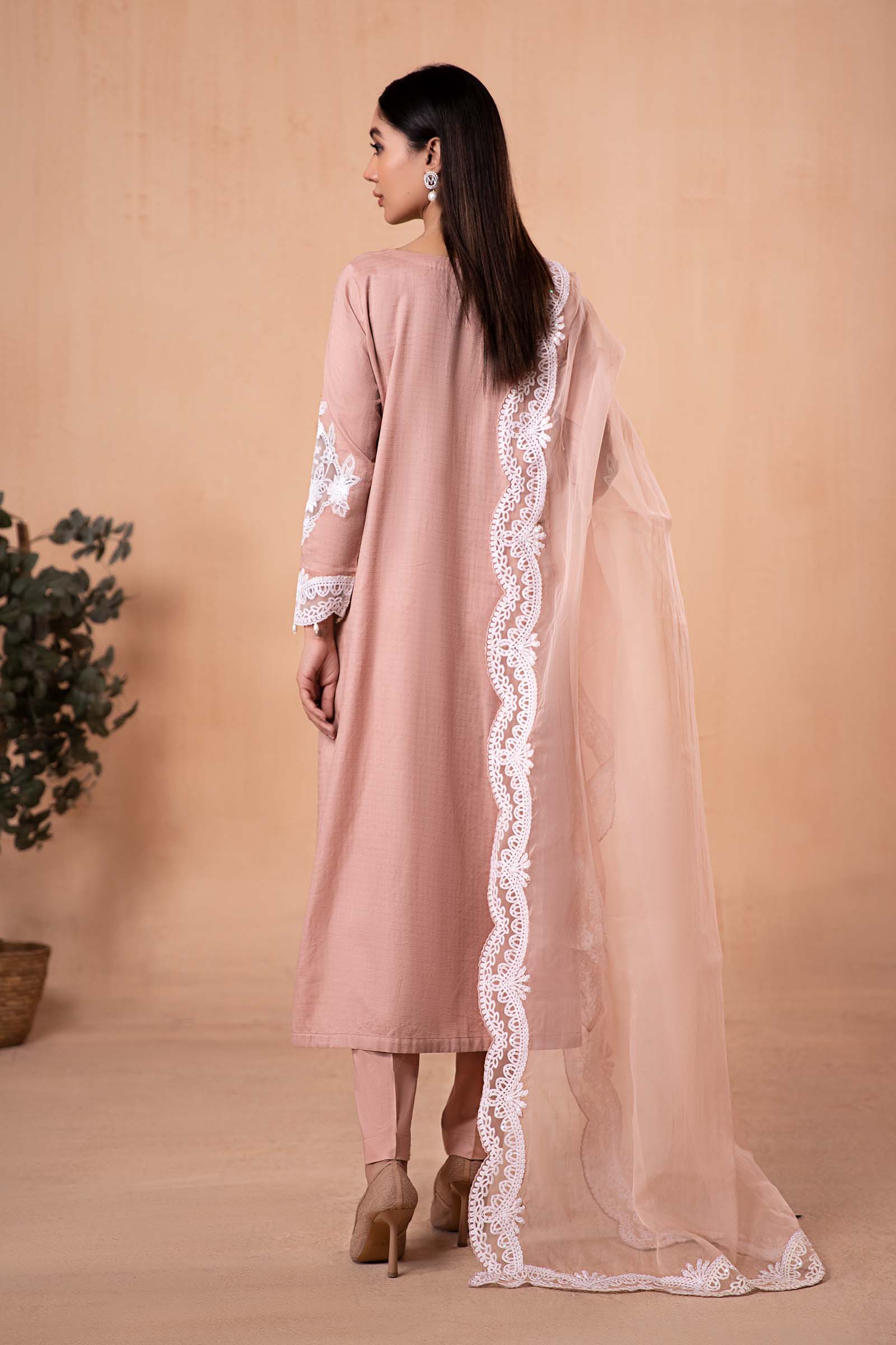 3 Piece Dyed Lawn Suit - Image 6