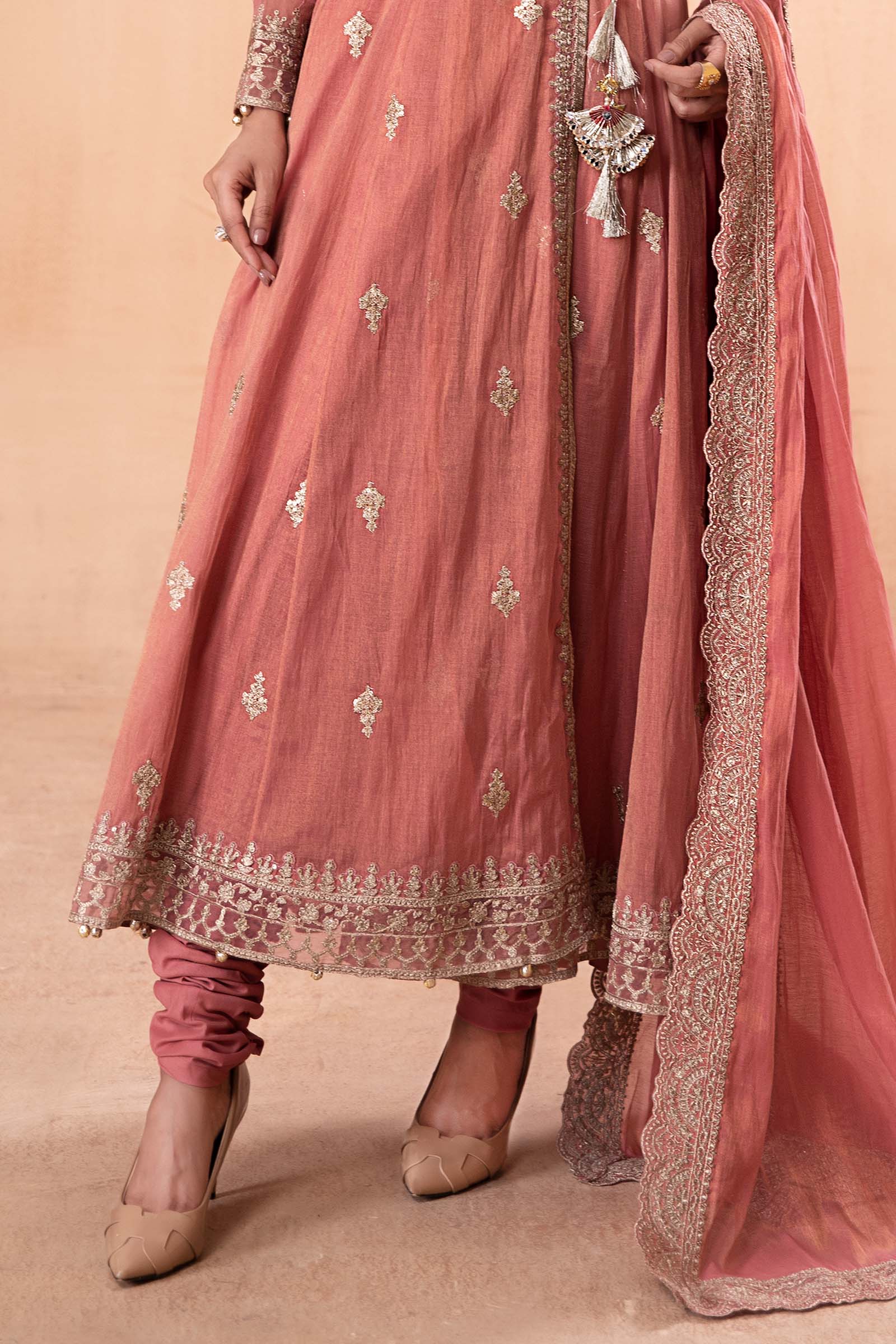 3 Piece Embroidered Cotton Masoori Suit - Image 2