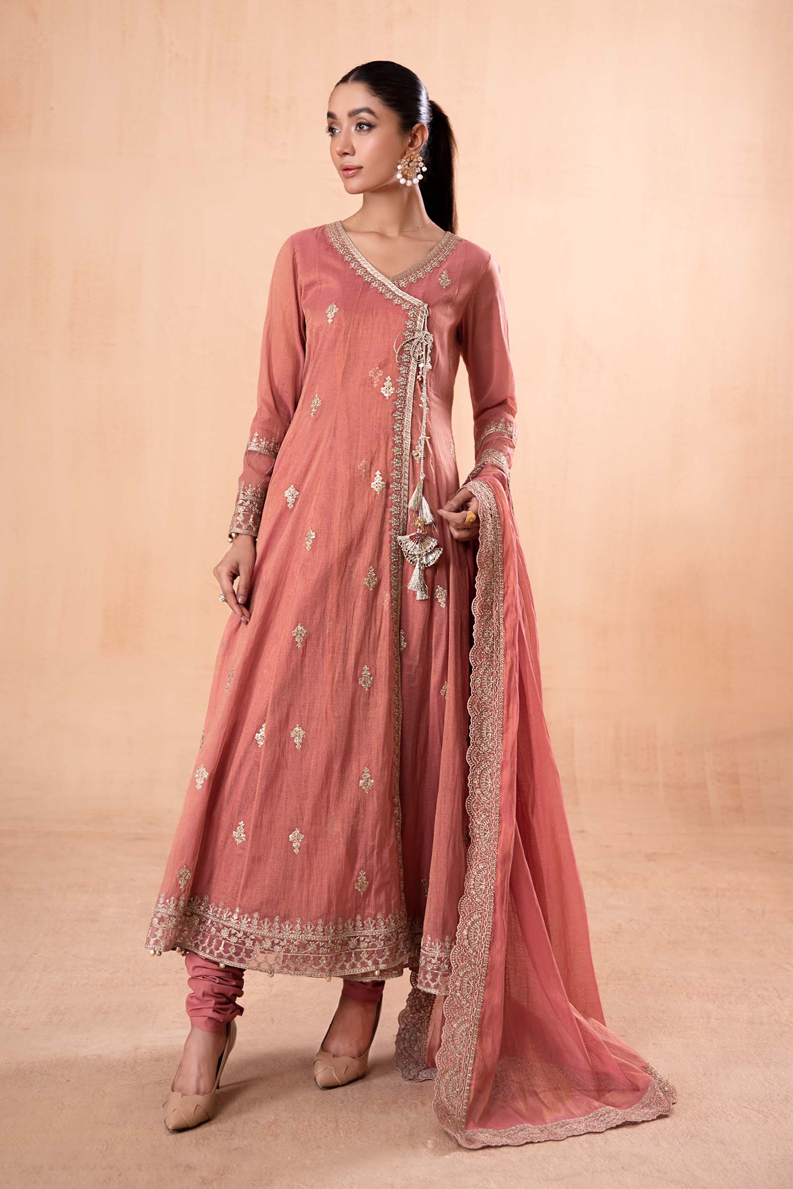 3 Piece Embroidered Cotton Masoori Suit - Image 4
