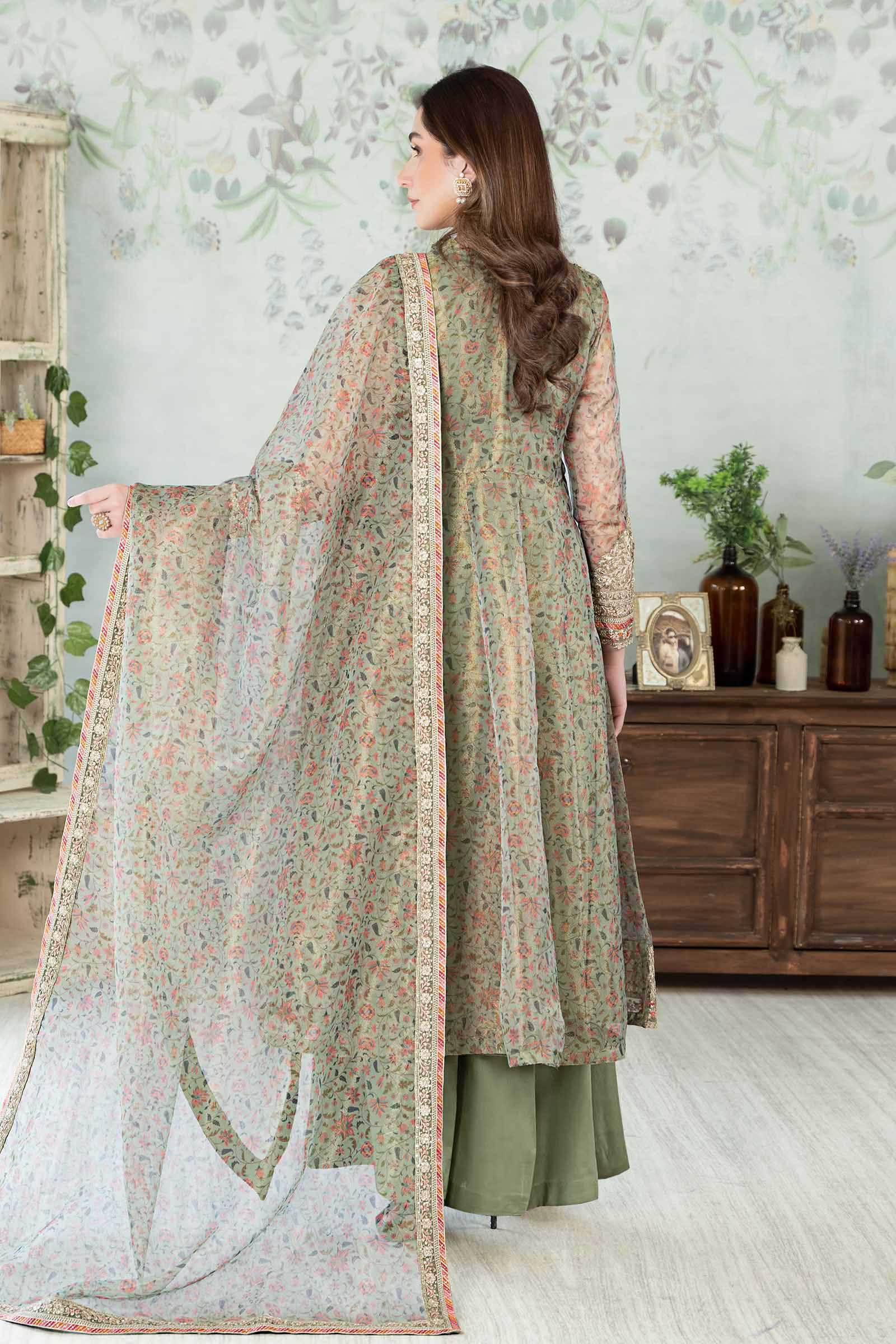 3 Piece Printed Cotton Net Suit - Image 8
