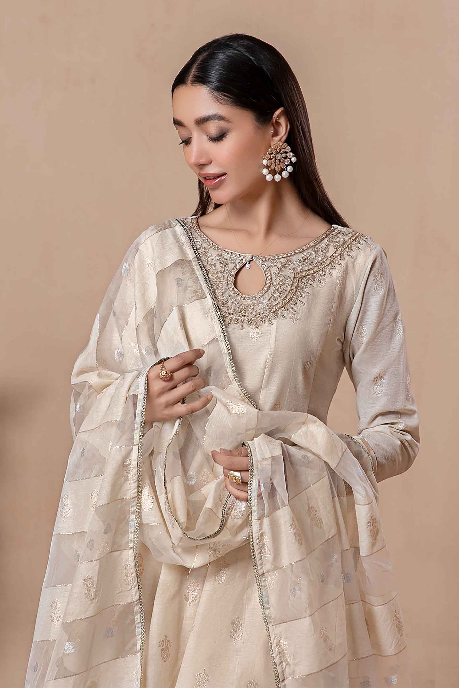 3 Piece Dyed Khadi Karandi Suit - Image 3