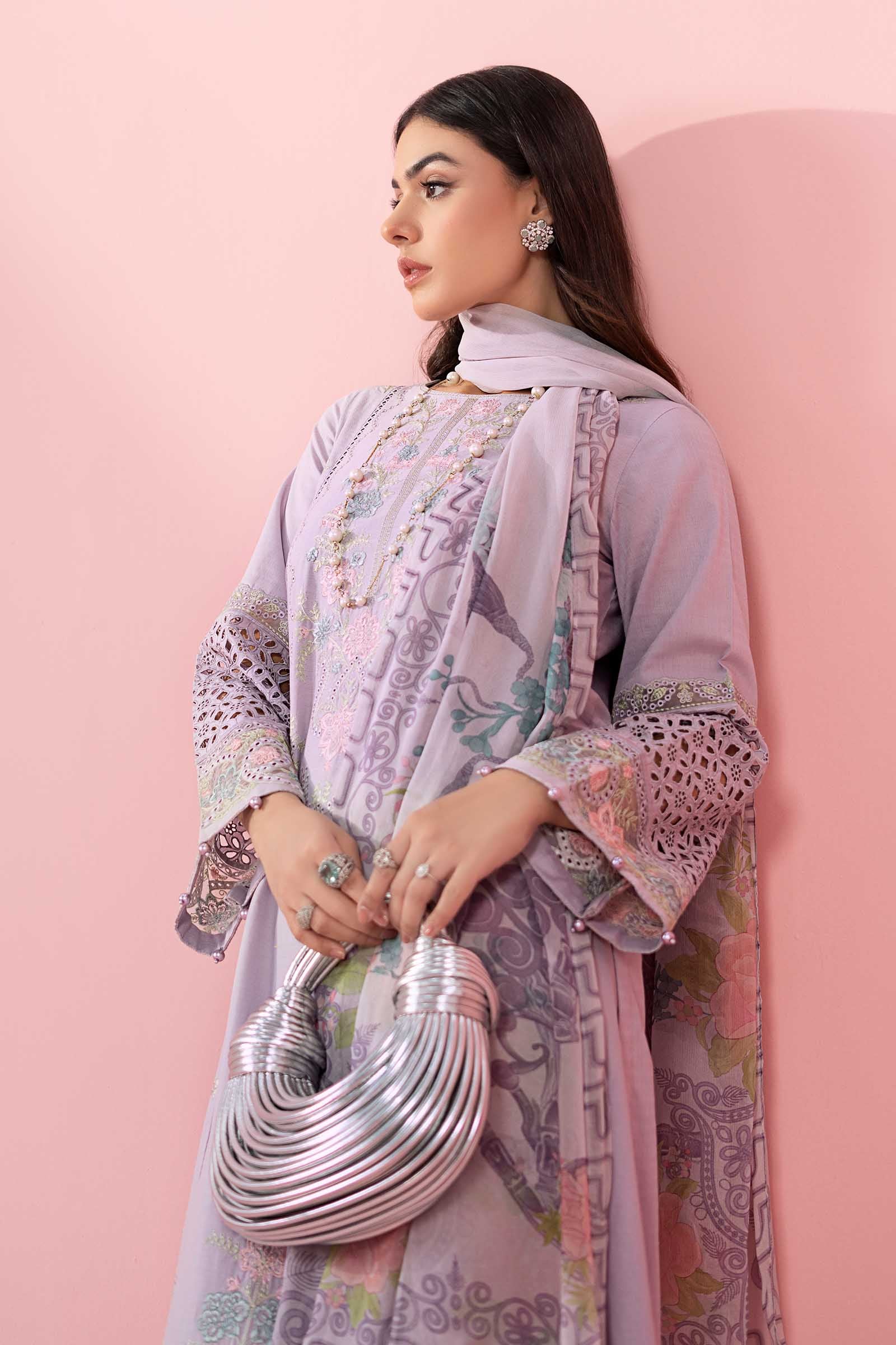 3 Piece Embroidered Dobby Suit - Image 3