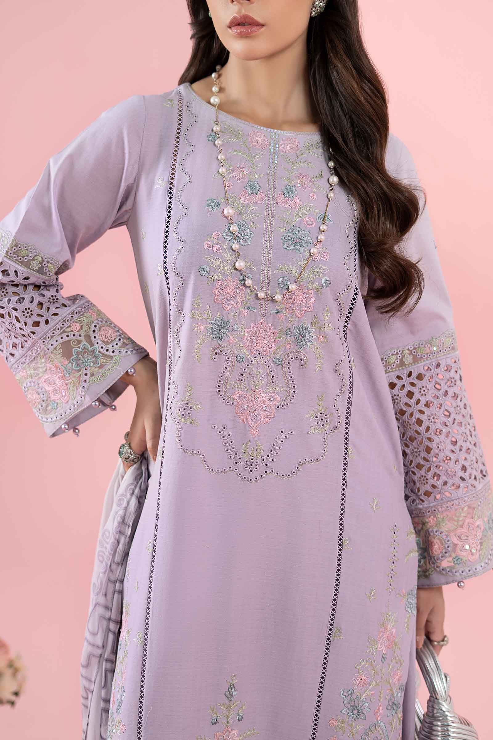 3 Piece Embroidered Dobby Suit - Image 4