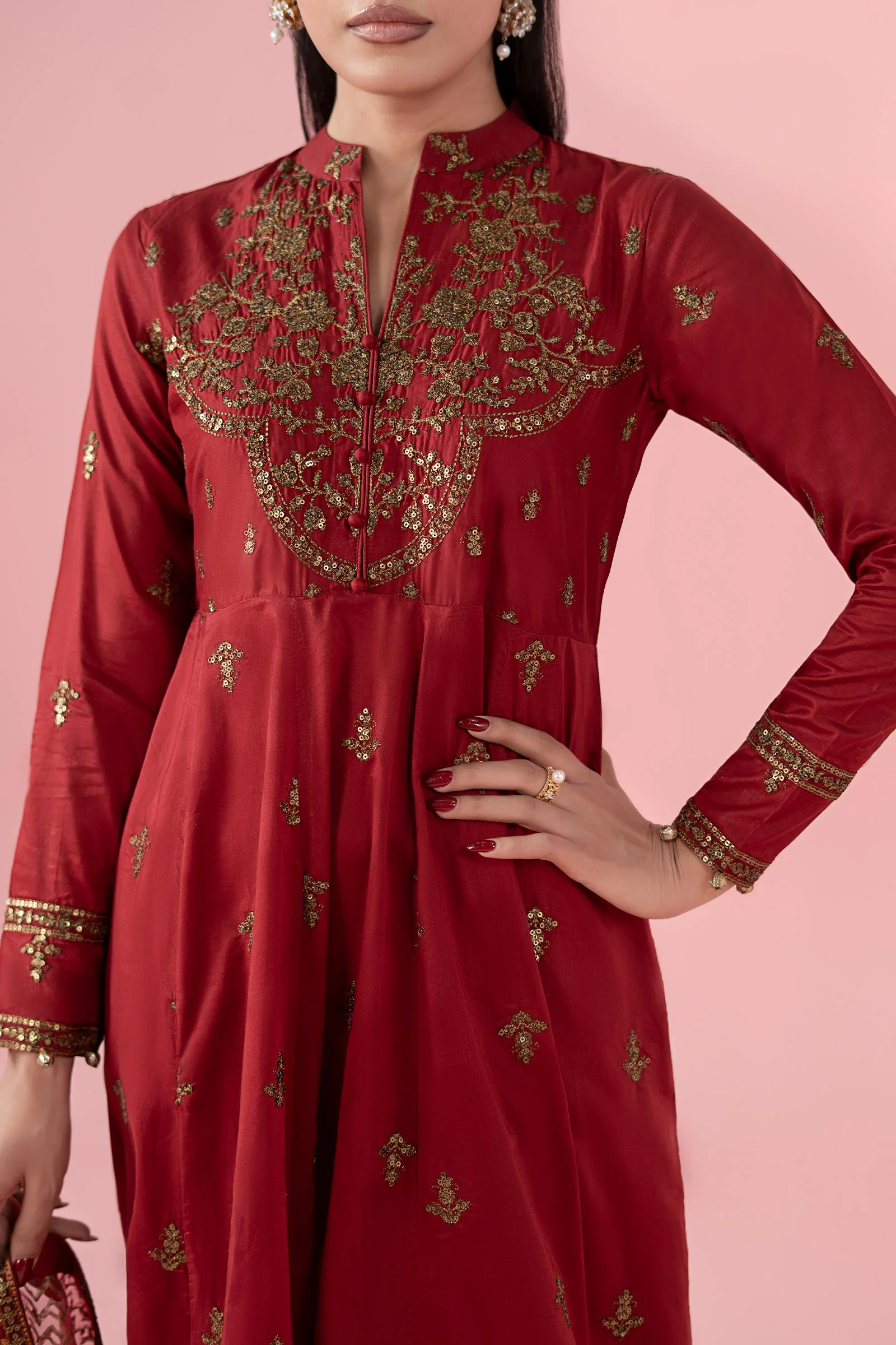 3 Piece Embroidered Lawn Suit - Image 4