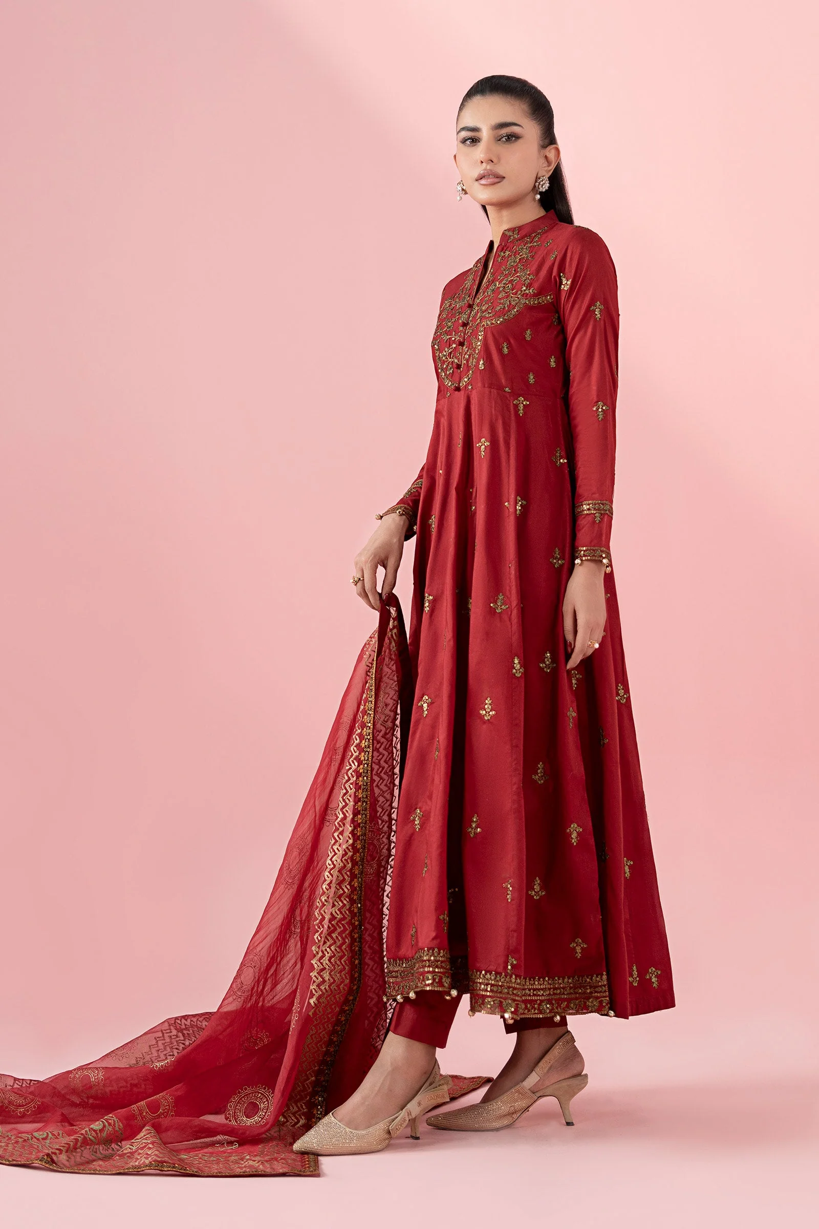 3 Piece Embroidered Lawn Suit - Image 6
