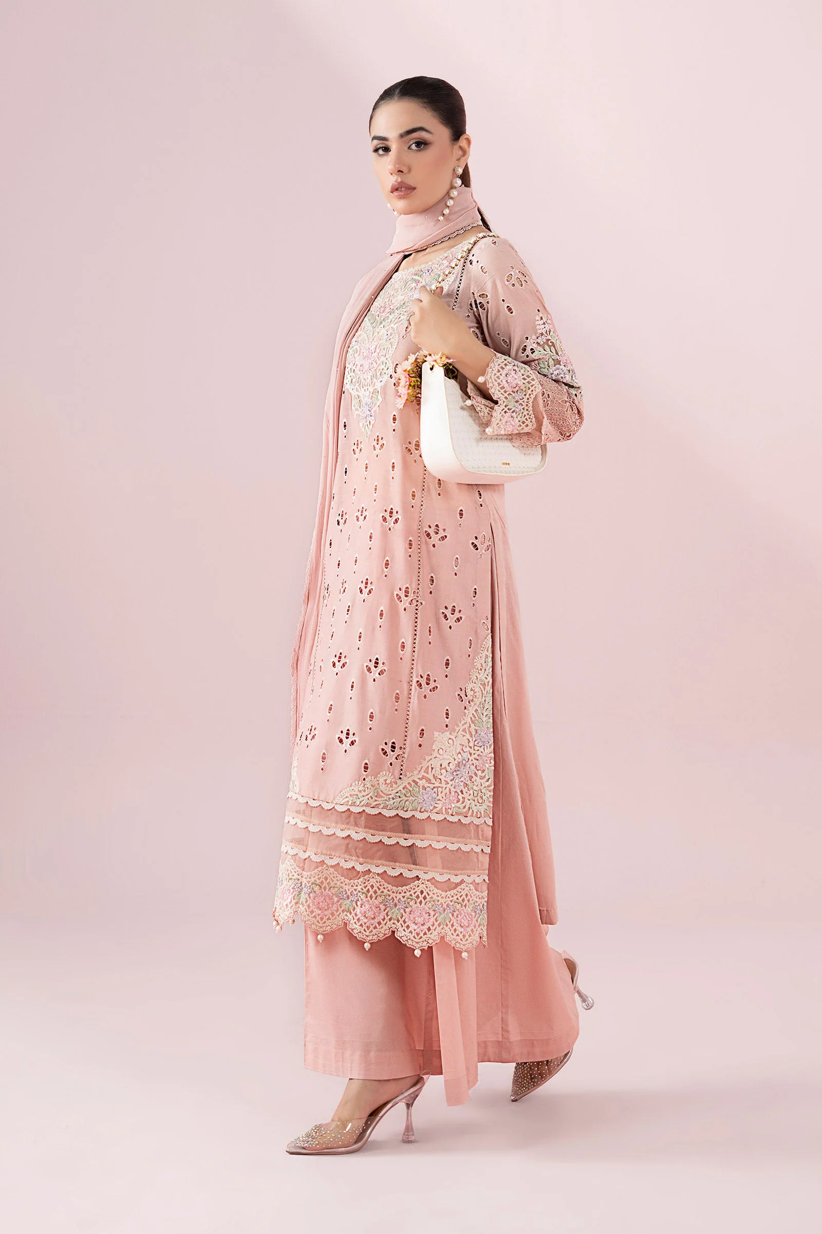 3 Piece Embroidered Lawn Suit - Image 6