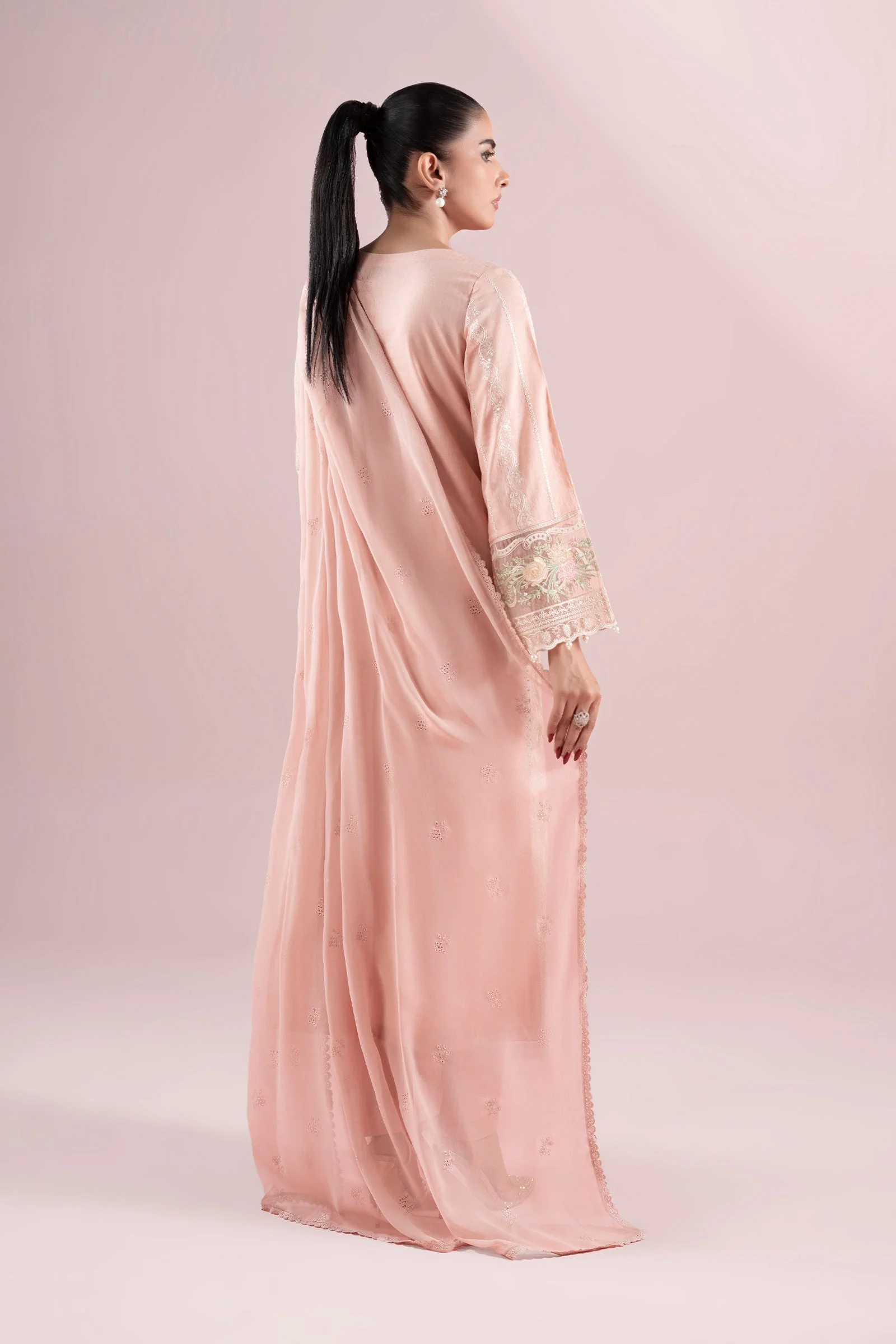 3 Piece Embroidered Dobby Suit - Image 7