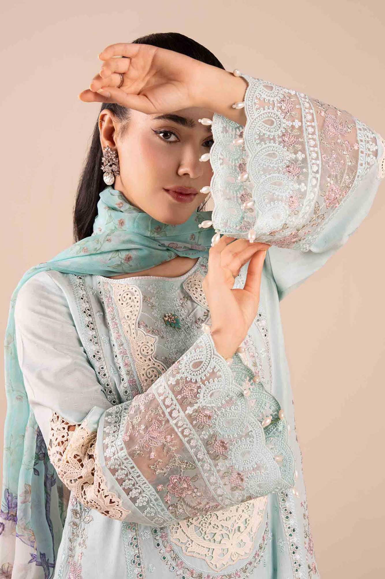 3 Piece Embroidered Dobby Suit - Image 4