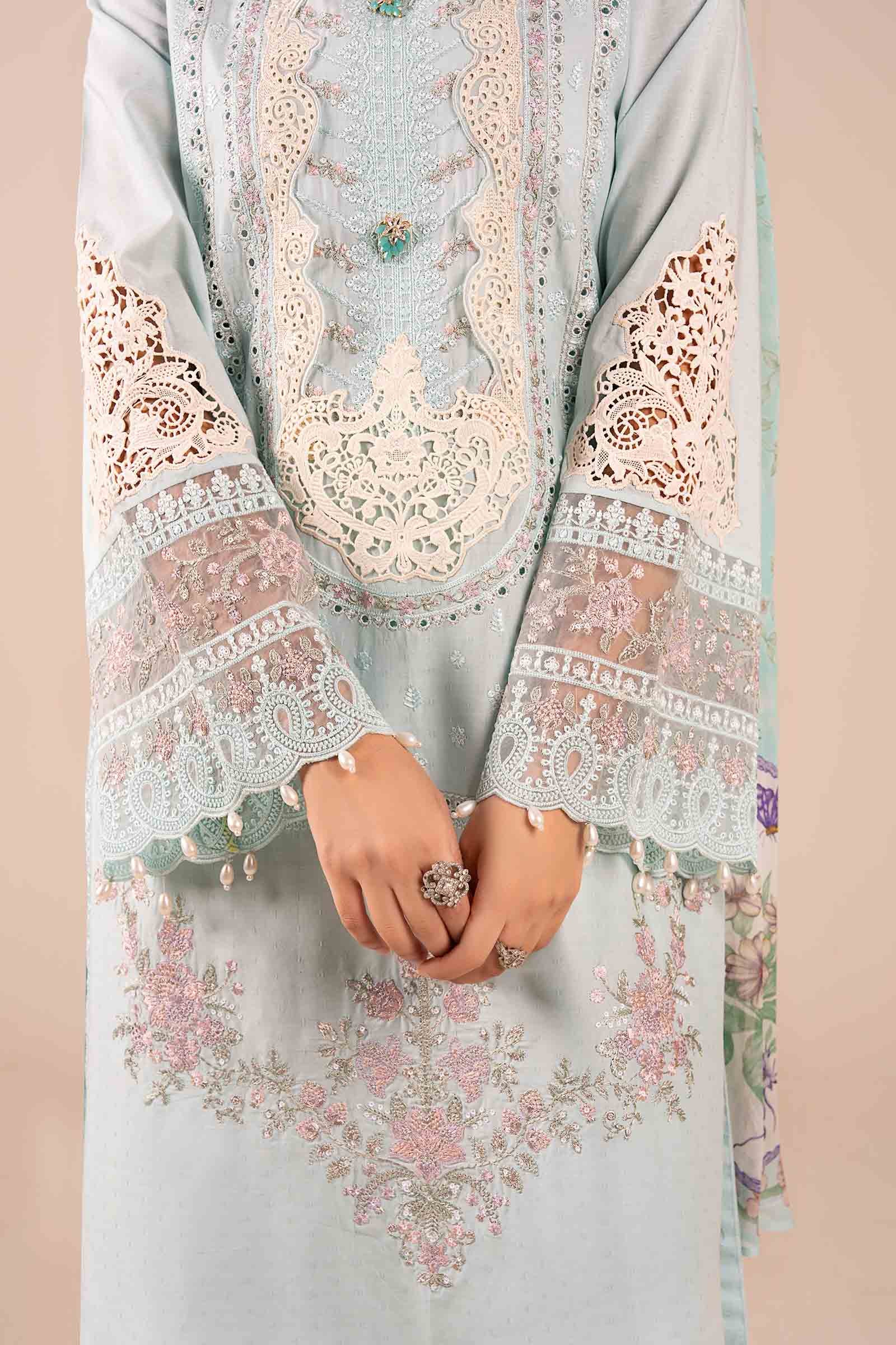 3 Piece Embroidered Dobby Suit - Image 5