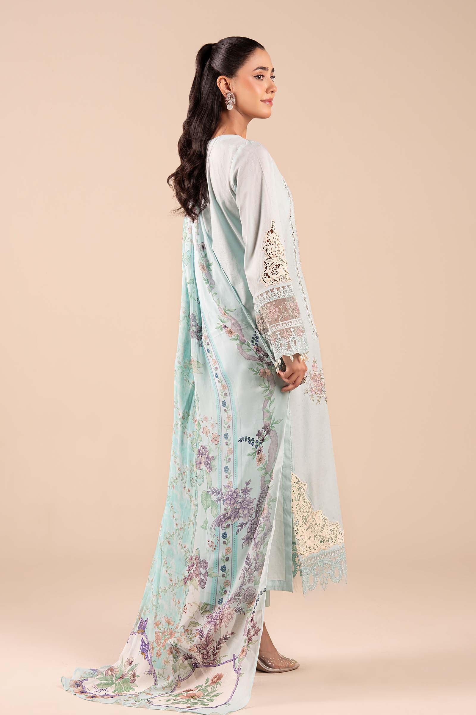 3 Piece Embroidered Dobby Suit - Image 8
