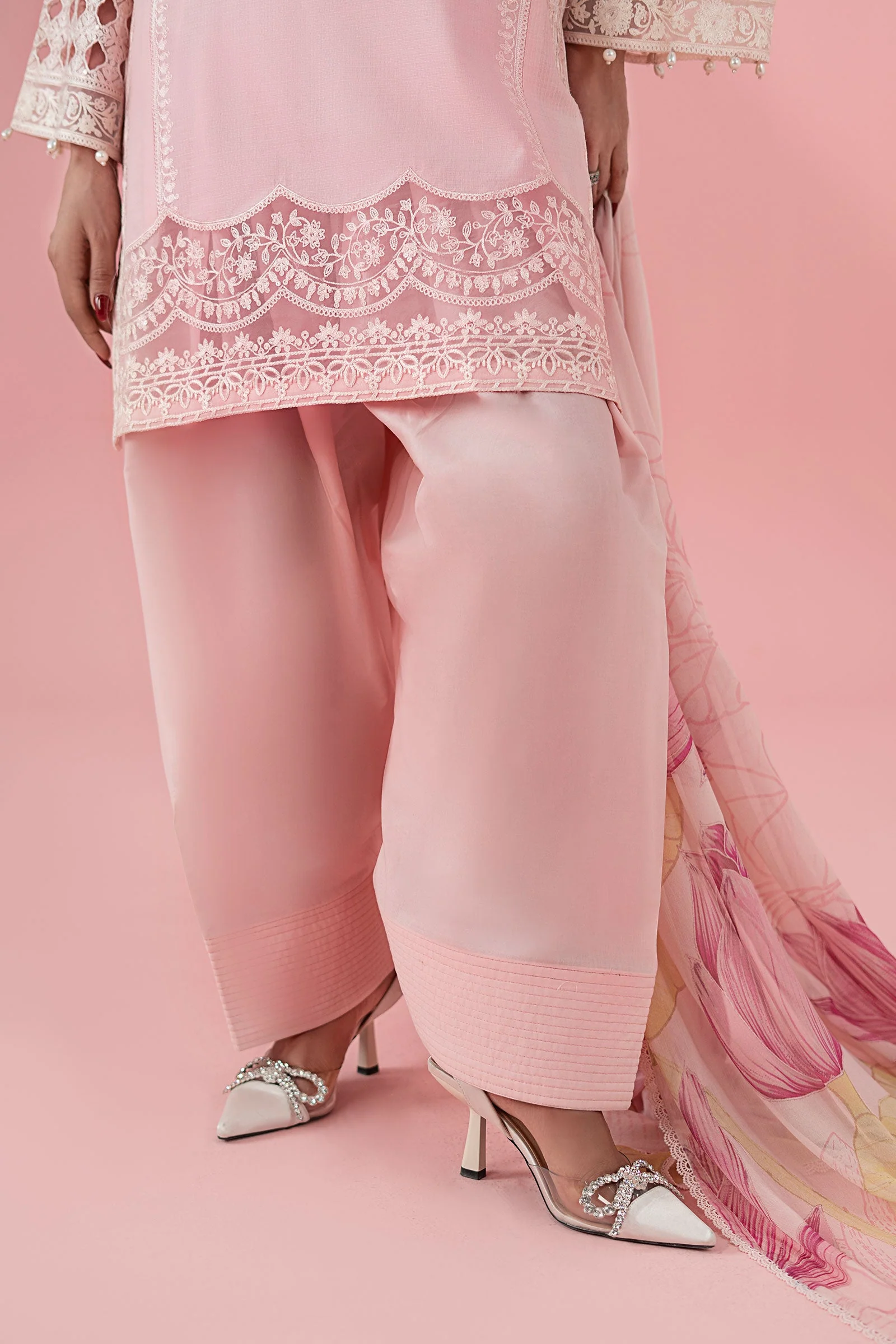 3 Piece Embroidered Dobby Suit - Image 5