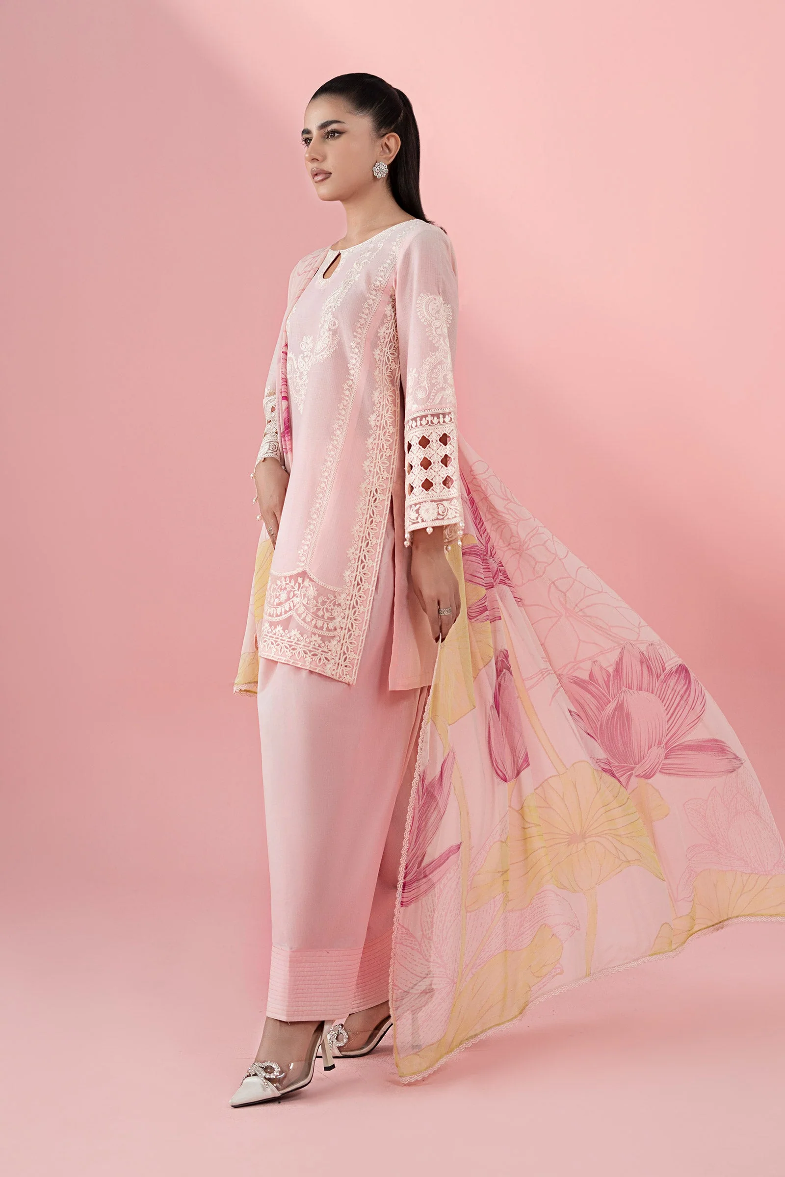 3 Piece Embroidered Dobby Suit - Image 7