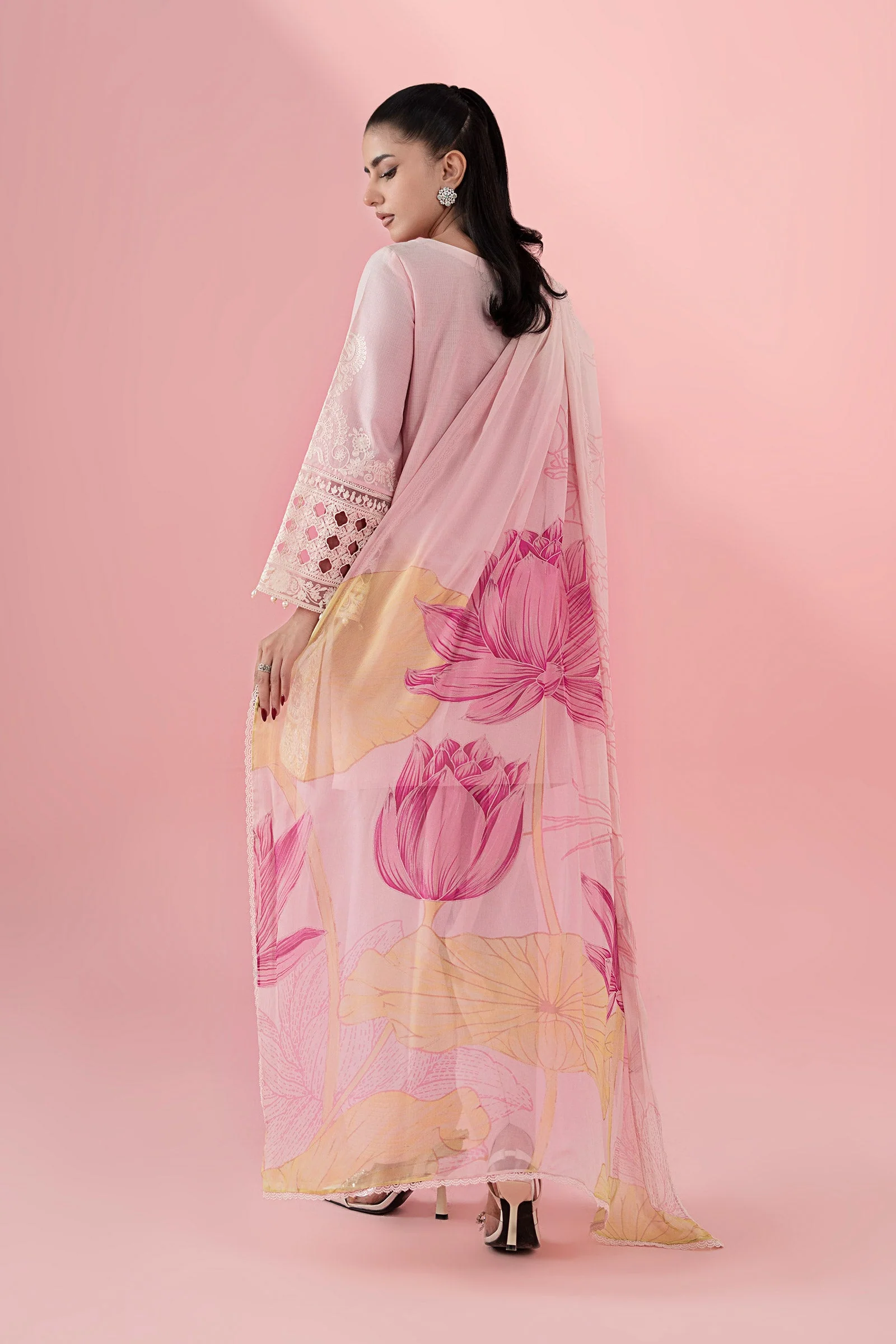 3 Piece Embroidered Dobby Suit - Image 8