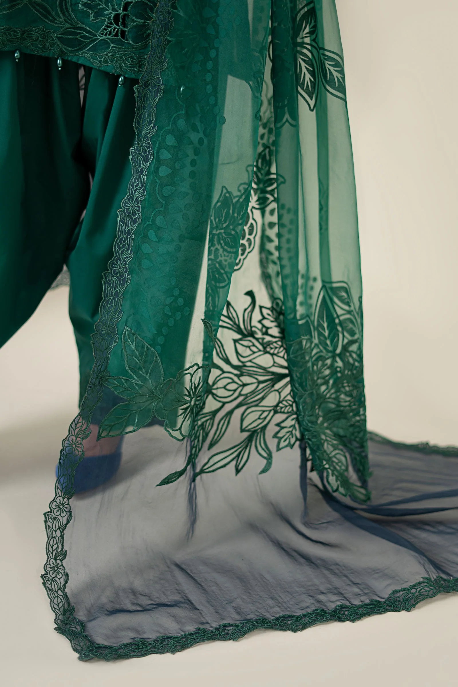 3 Piece Embroidered Dobby Suit - Image 6