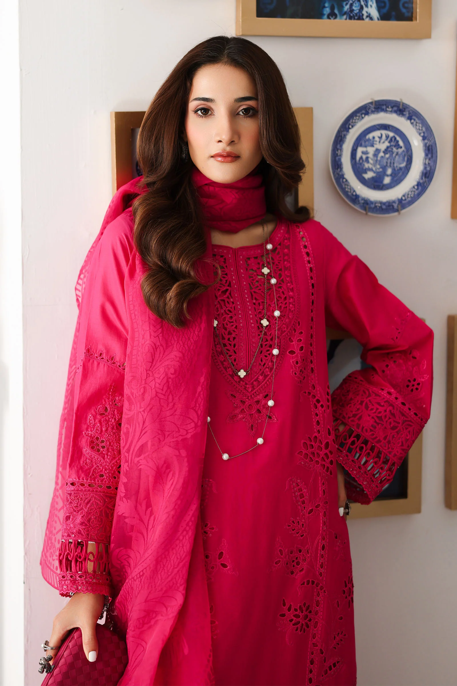 3 Piece Embroidered Lawn Suit - Image 2
