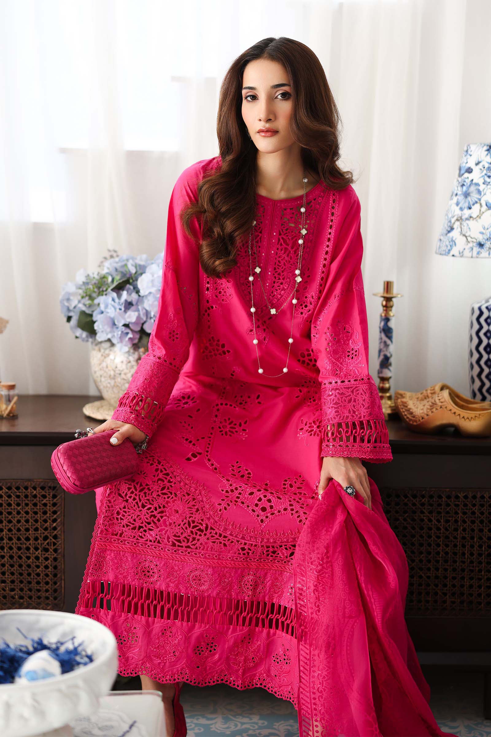 3 Piece Embroidered Lawn Suit - Image 3