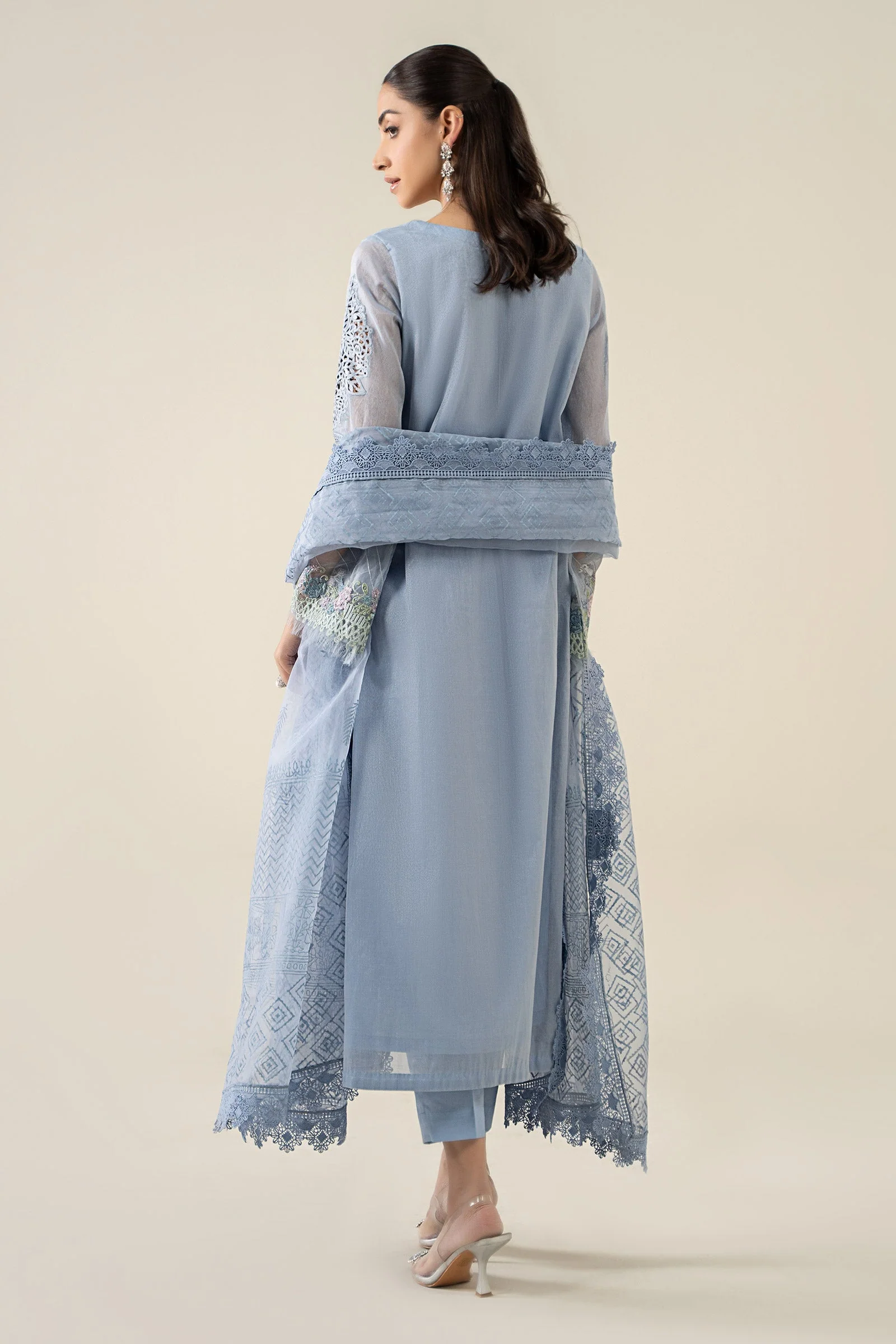 3 Piece Embroidered Masoori Lawn Suit - Image 7