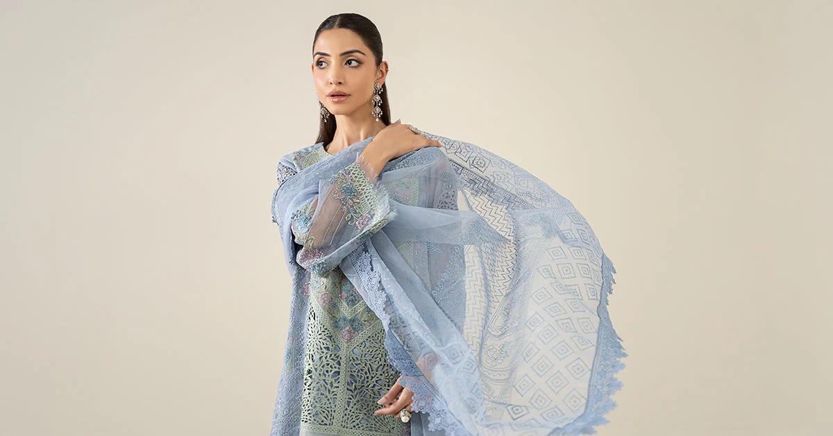 3 Piece Embroidered Masoori Lawn Suit - Image 8