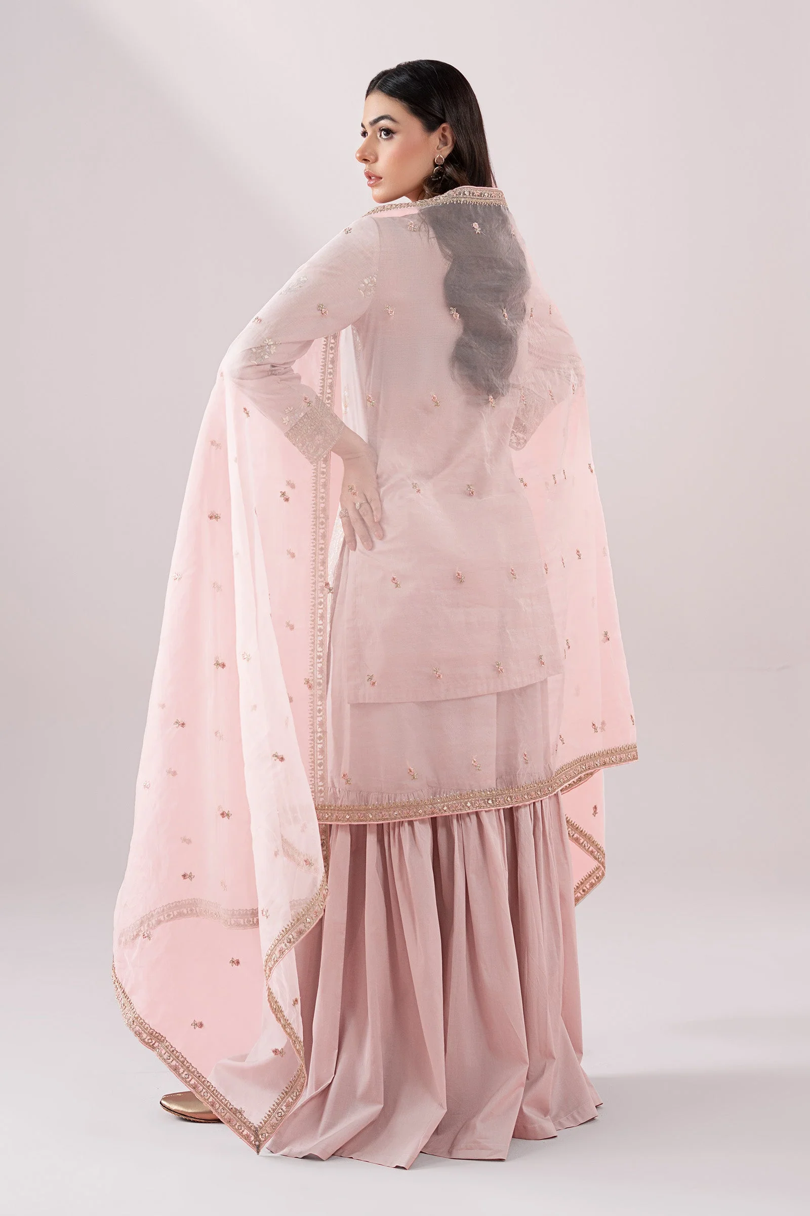 3 Piece Embroidered Dobby Suit - Image 7