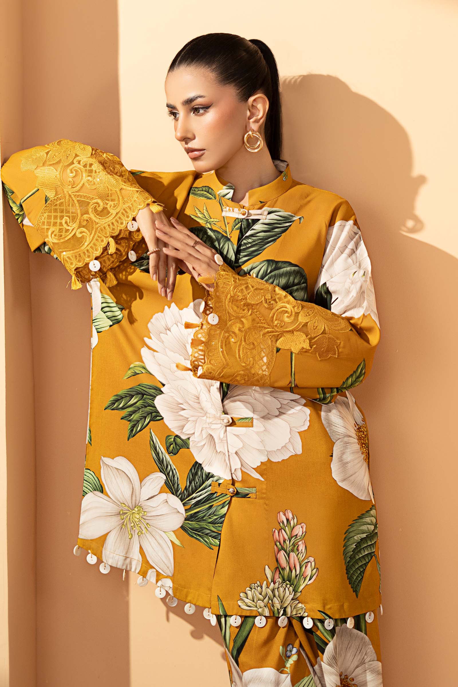 2 Piece Embroidered Arabic Lawn Suit - Image 2