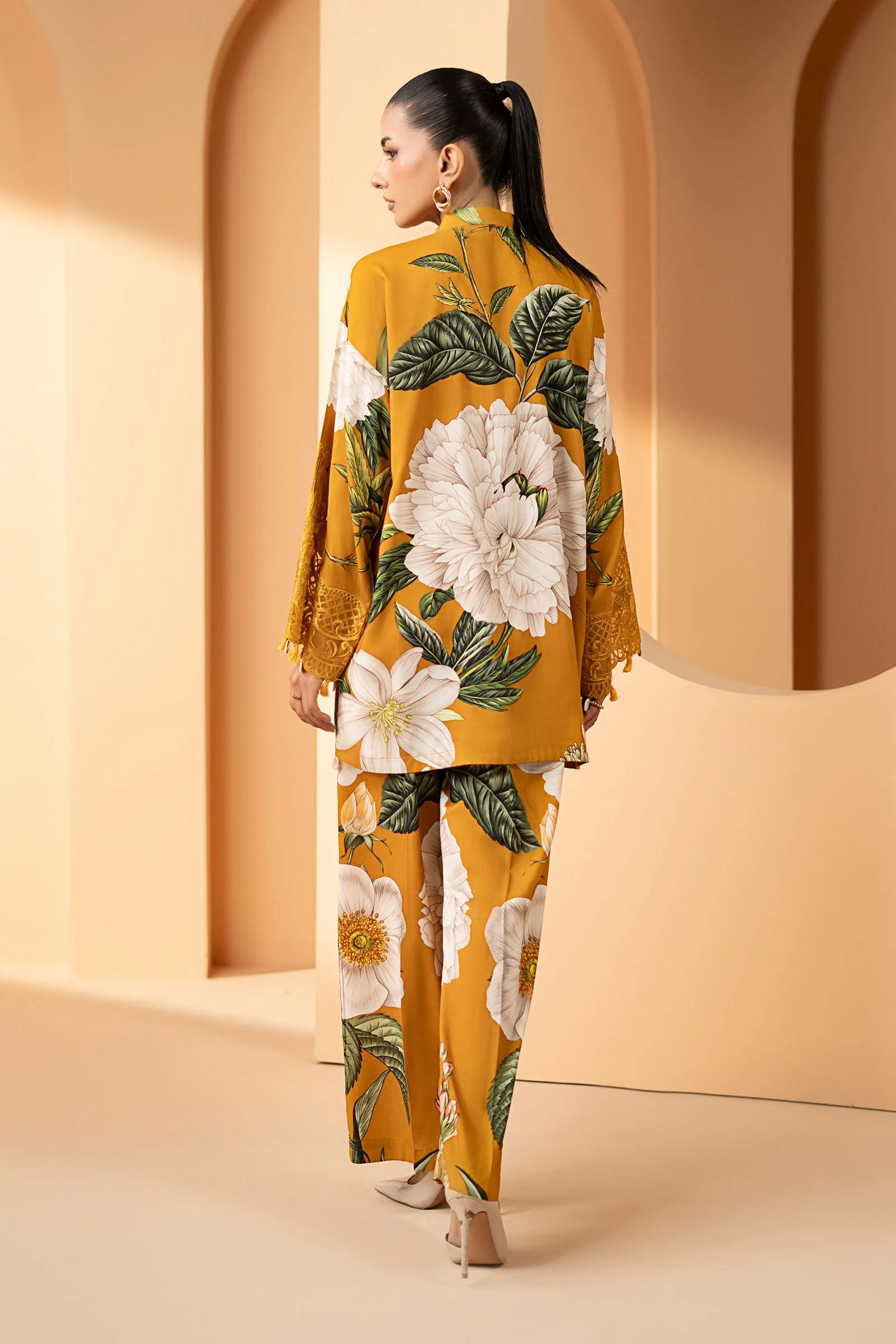 2 Piece Embroidered Arabic Lawn Suit - Image 8