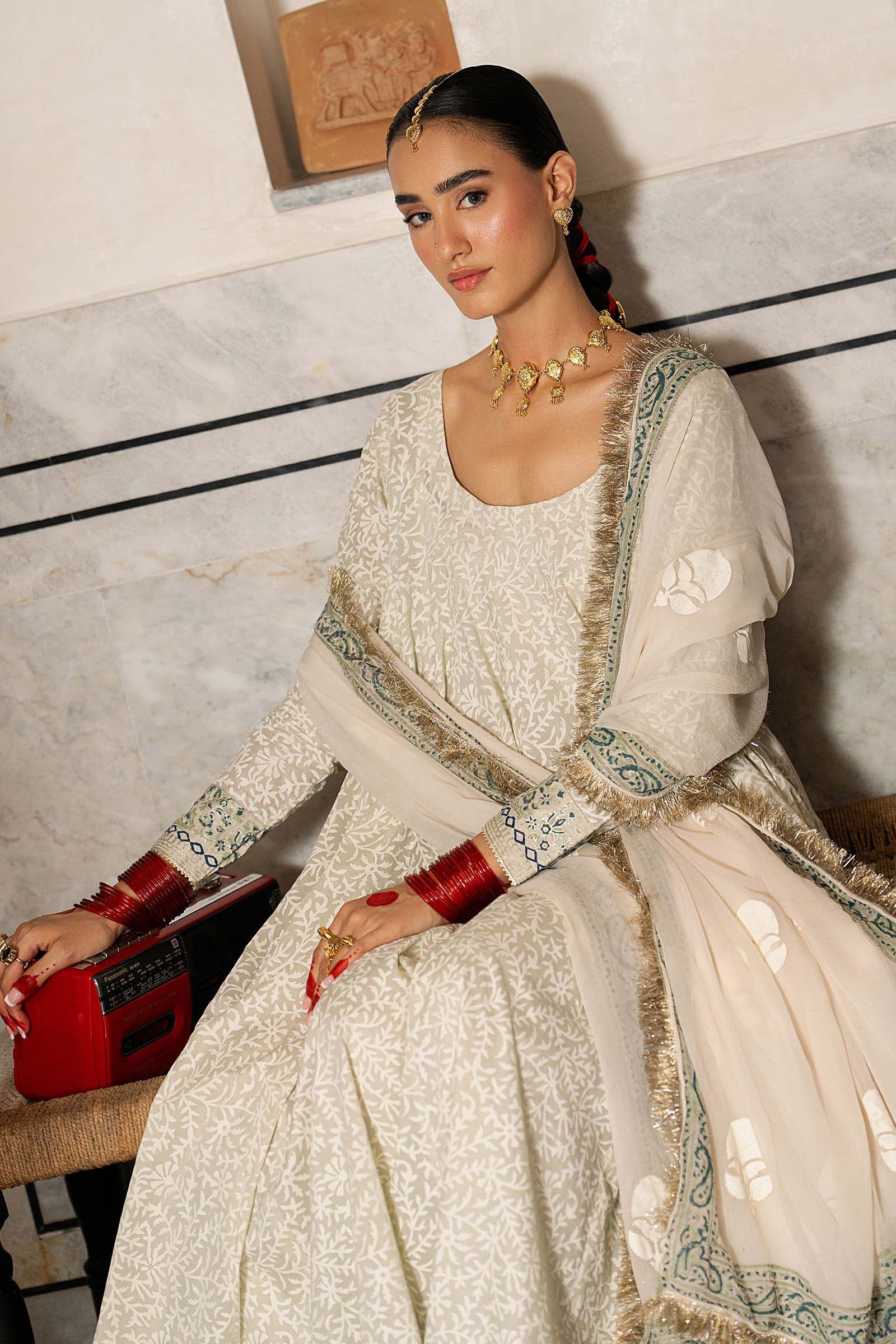 3 Piece Block Printed Lawn Suit - Image 3