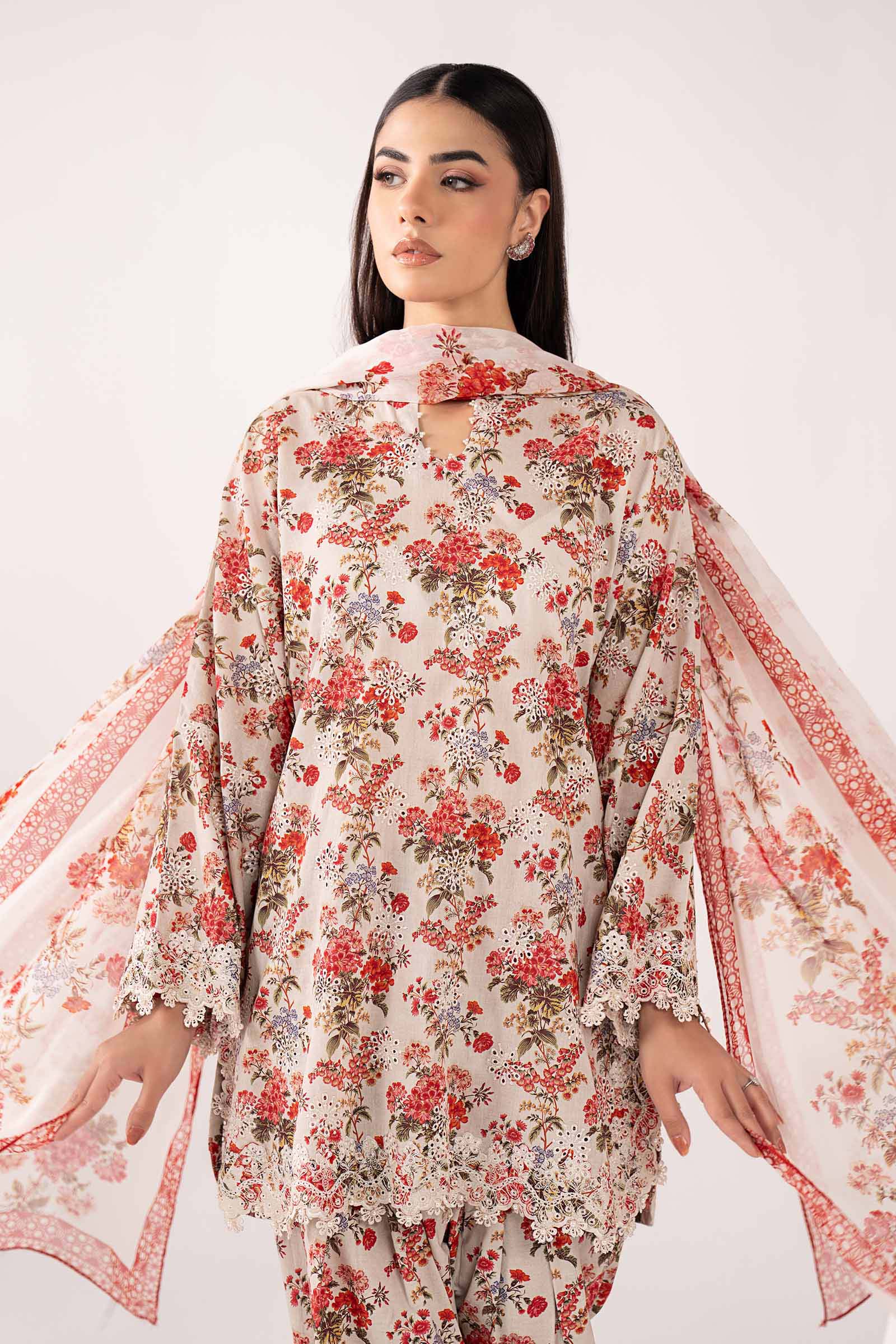 3 Piece Embroidered Lawn Suit - Image 2
