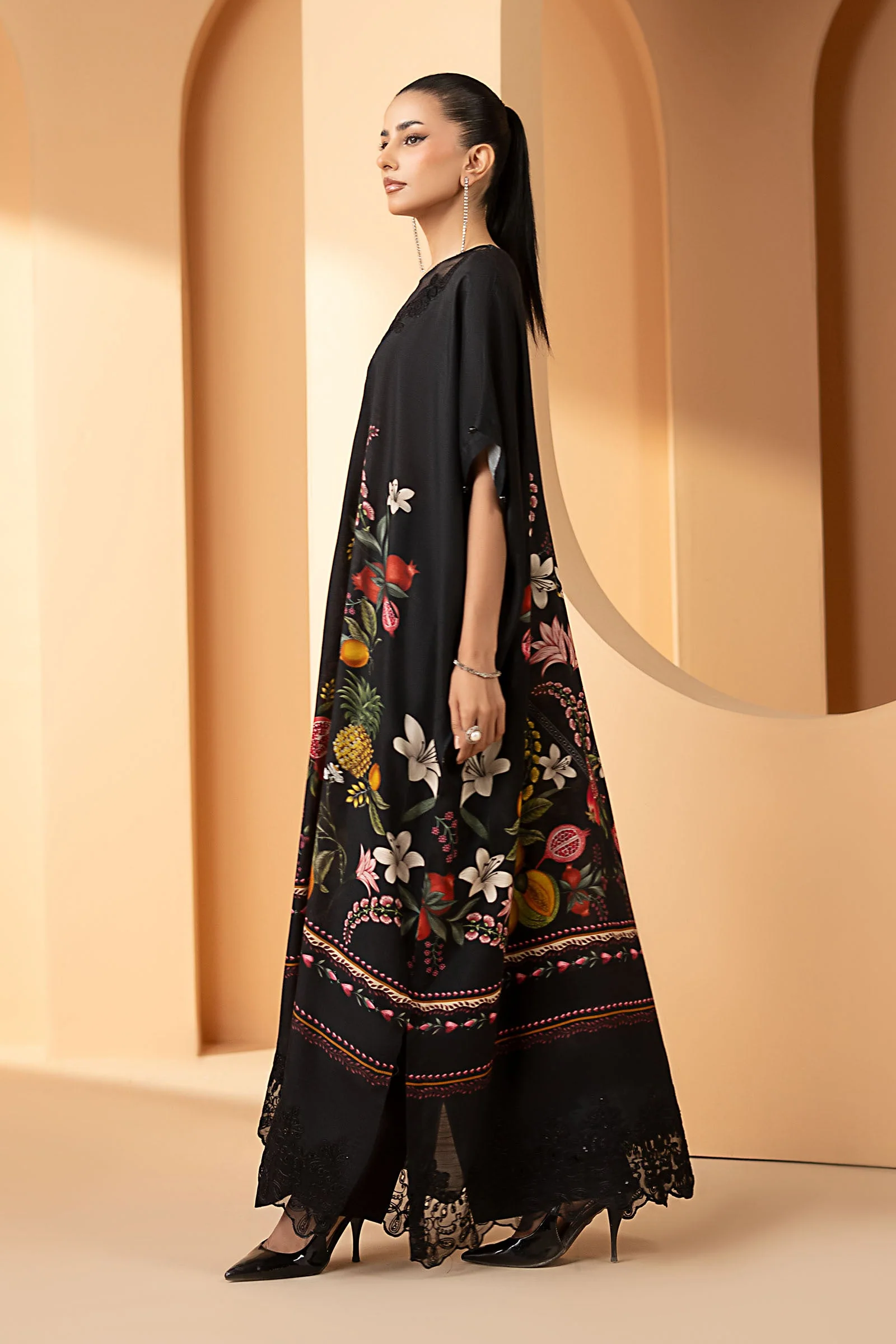 2 Piece Embroidered Raw Silk Suit - Image 5