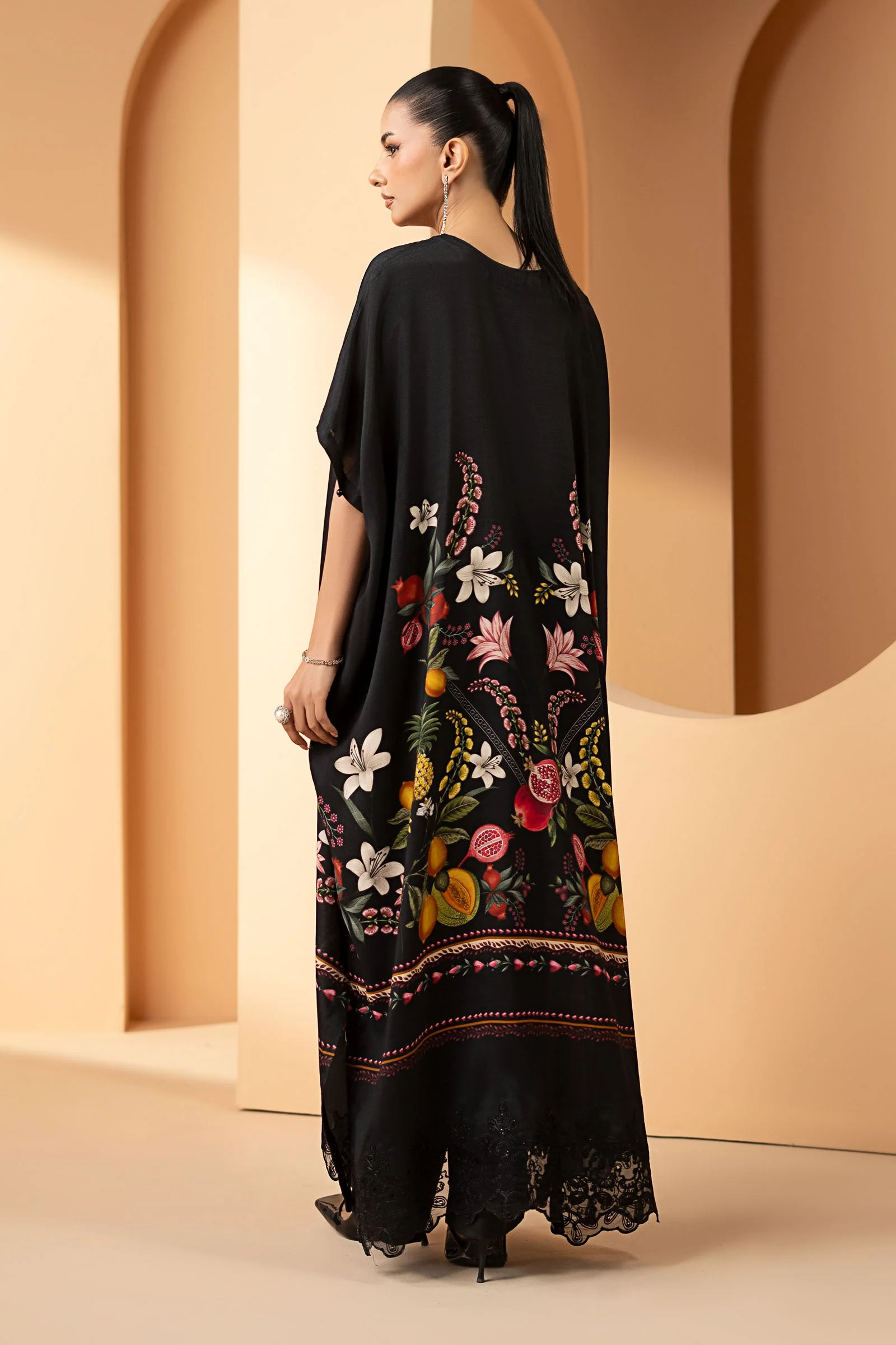 2 Piece Embroidered Raw Silk Suit - Image 6