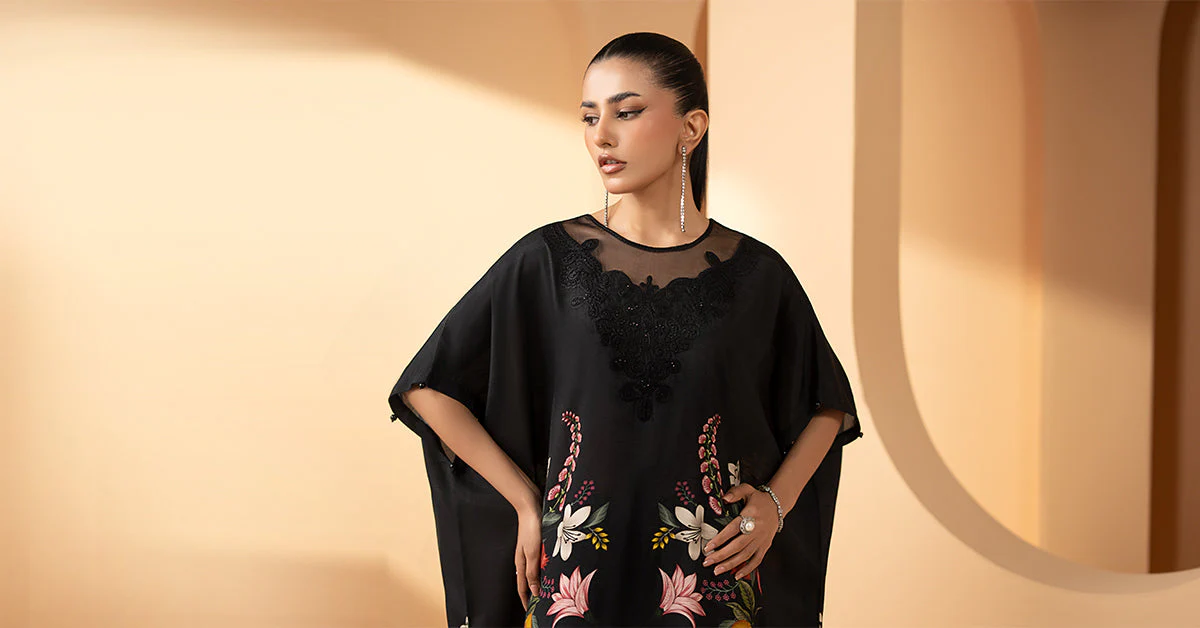 2 Piece Embroidered Raw Silk Suit - Image 7
