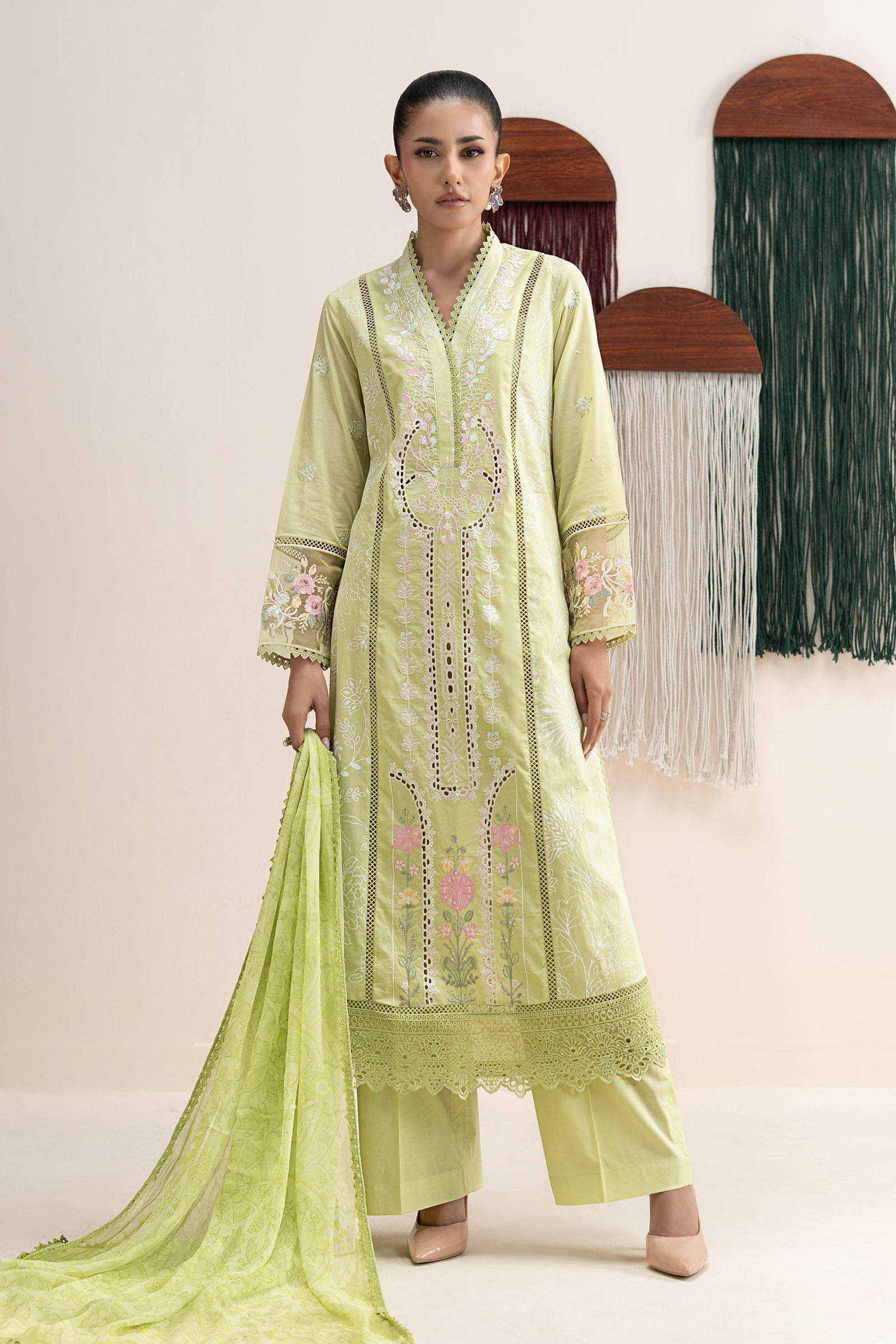 3 Piece Embroidered Lawn Suit