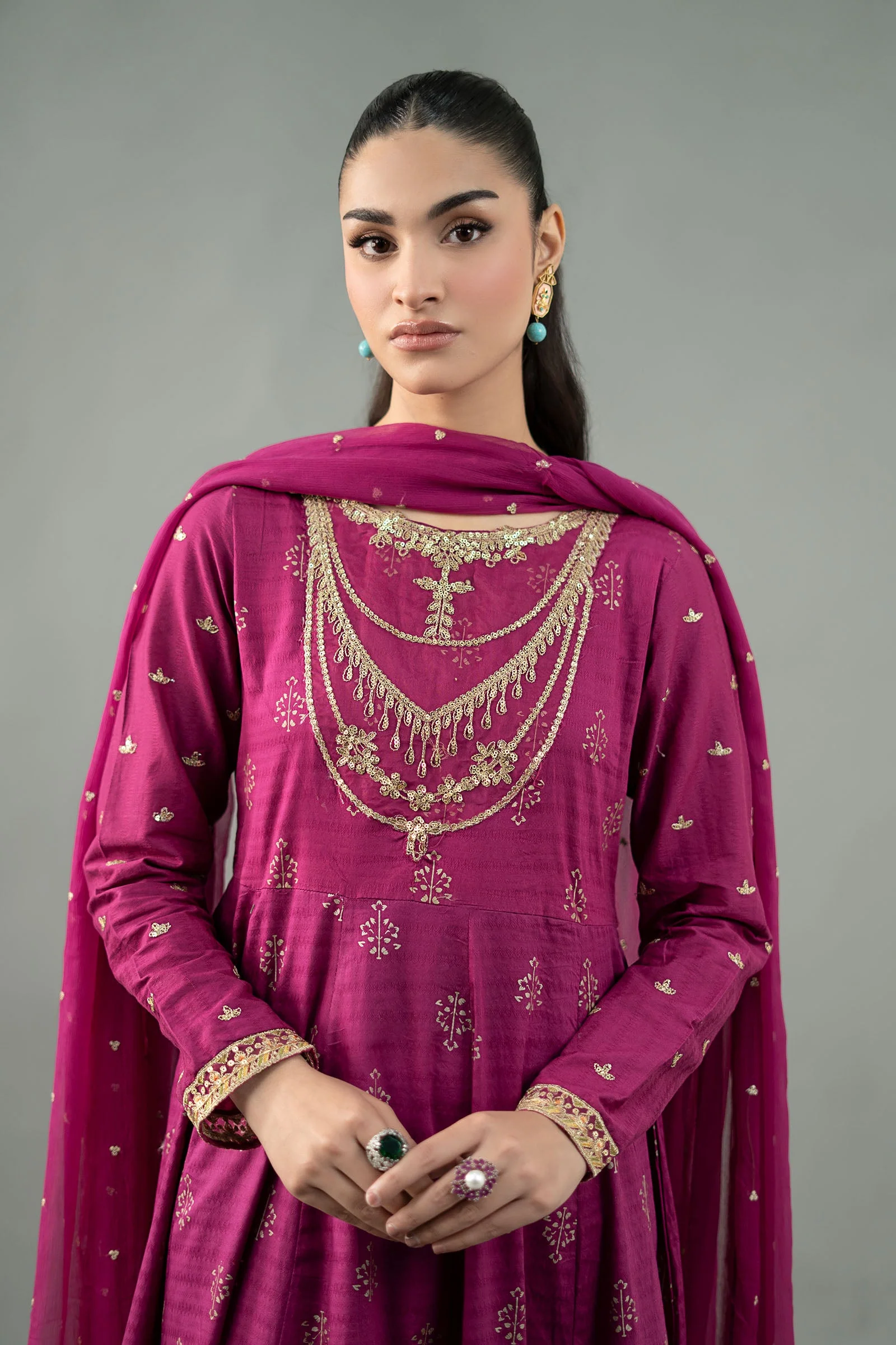 3 Piece Embroidered Suit - Image 2