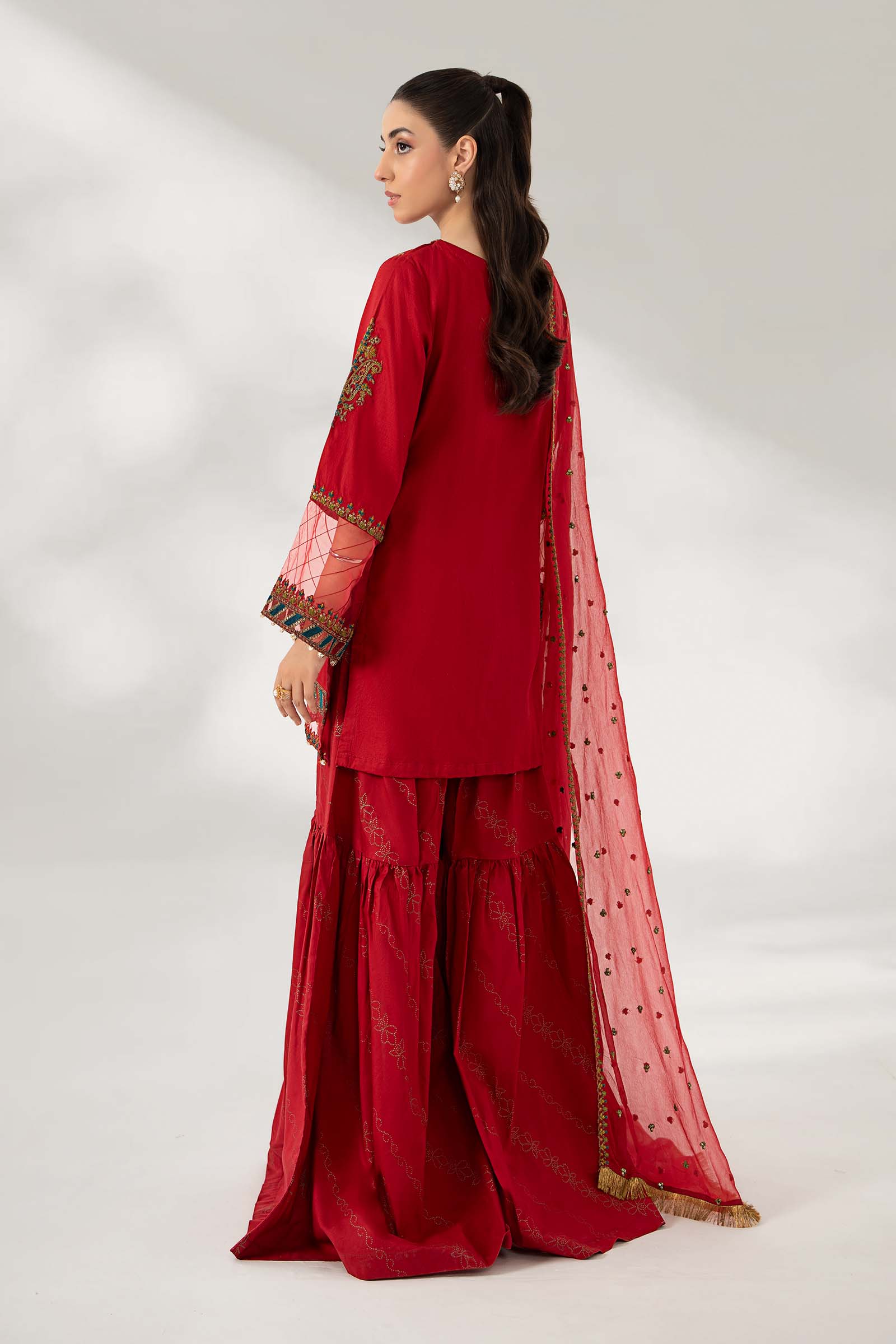 3 Piece Embroidered Lawn Suit - Image 6