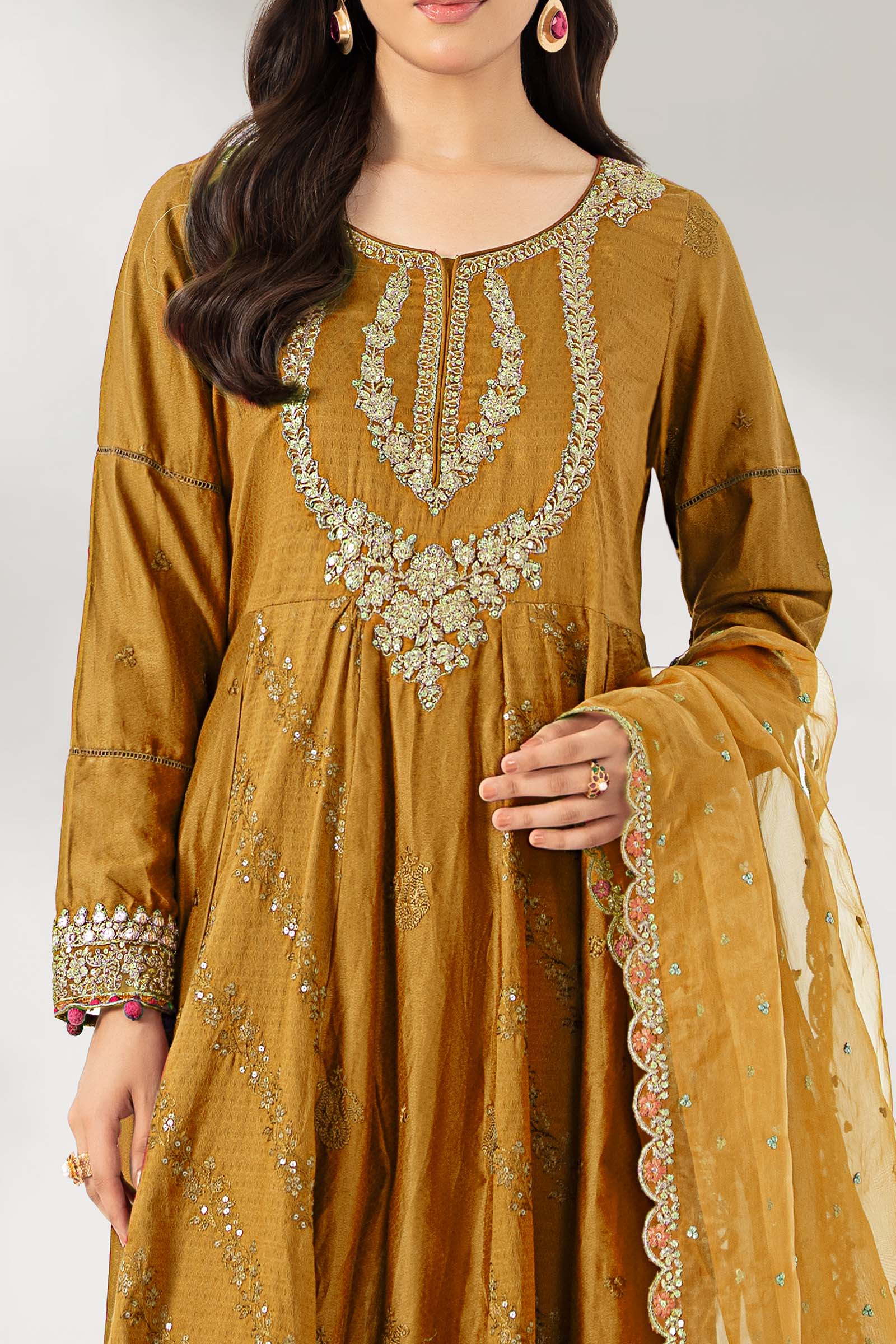 3 Piece Embroidered Lawn Suit - Image 2