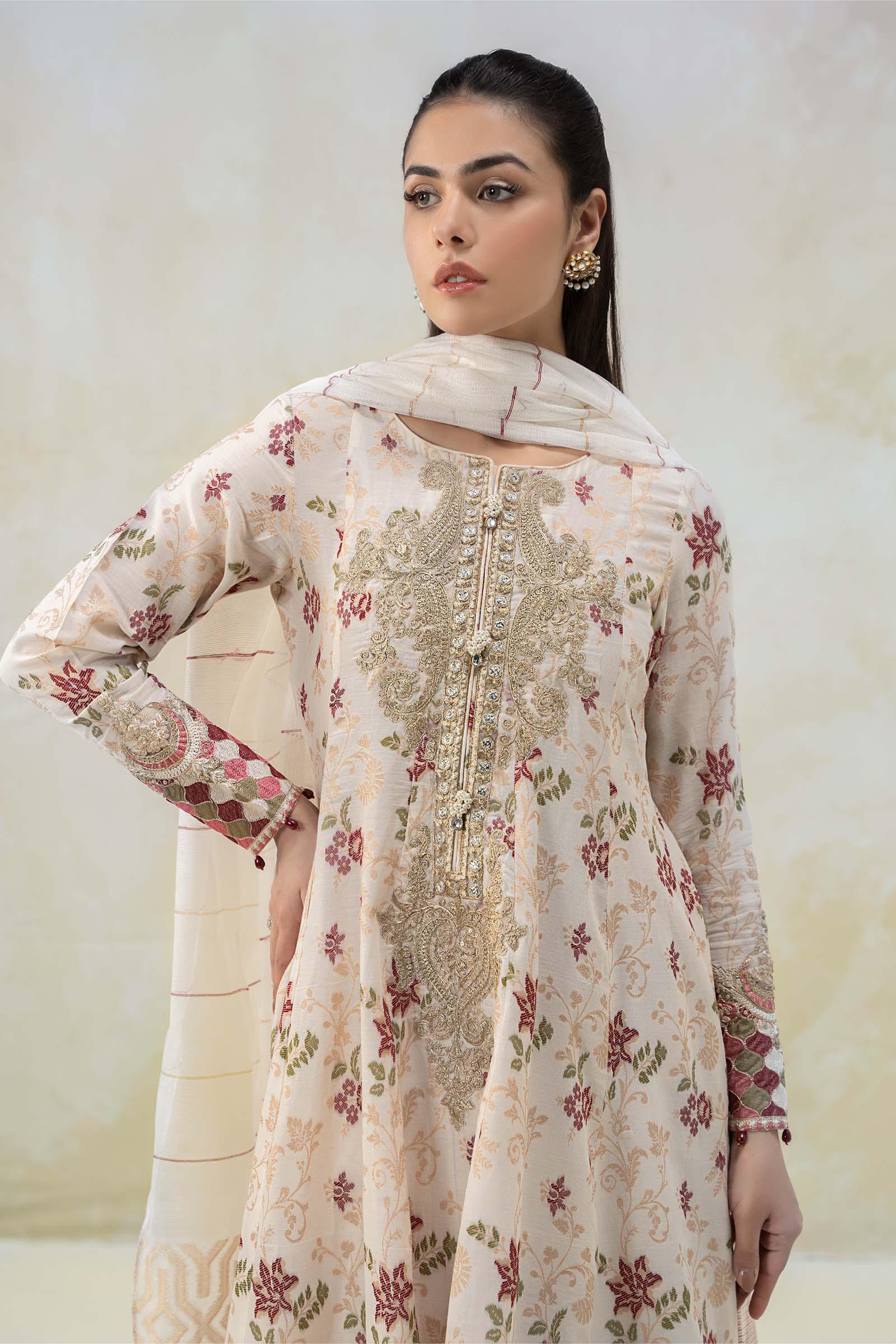 3 Piece Embroidered Suit - Image 2