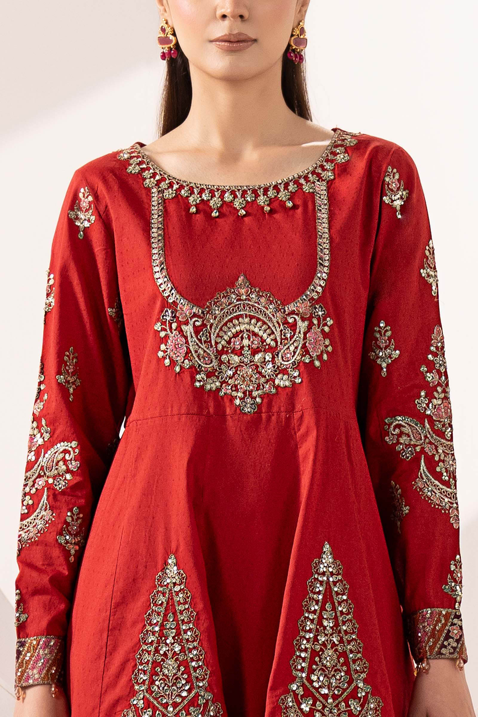 3 Piece Embroidered Dobby Lawn Suit - Image 3