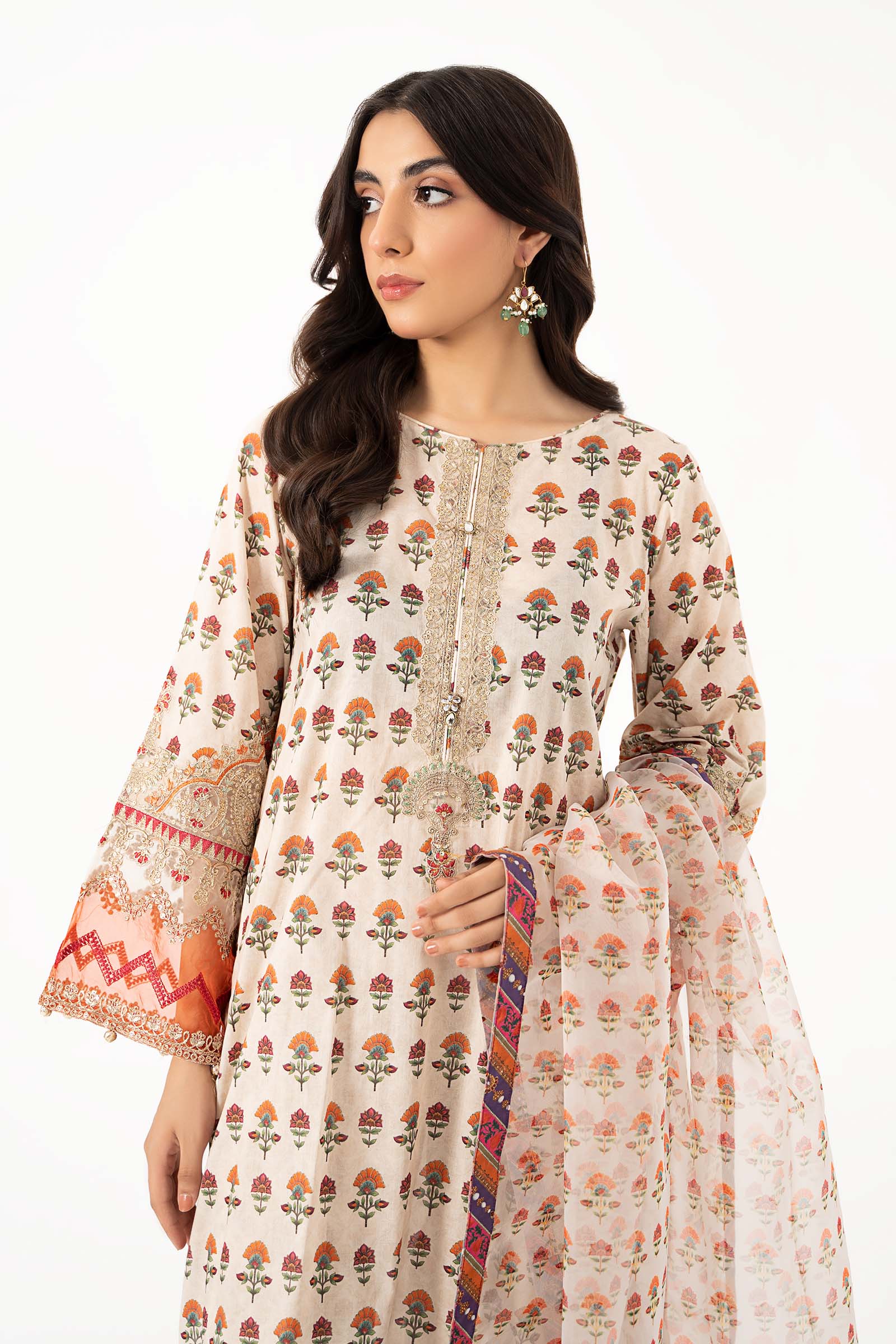 3 Piece Printed Lawn Suit - Image 2